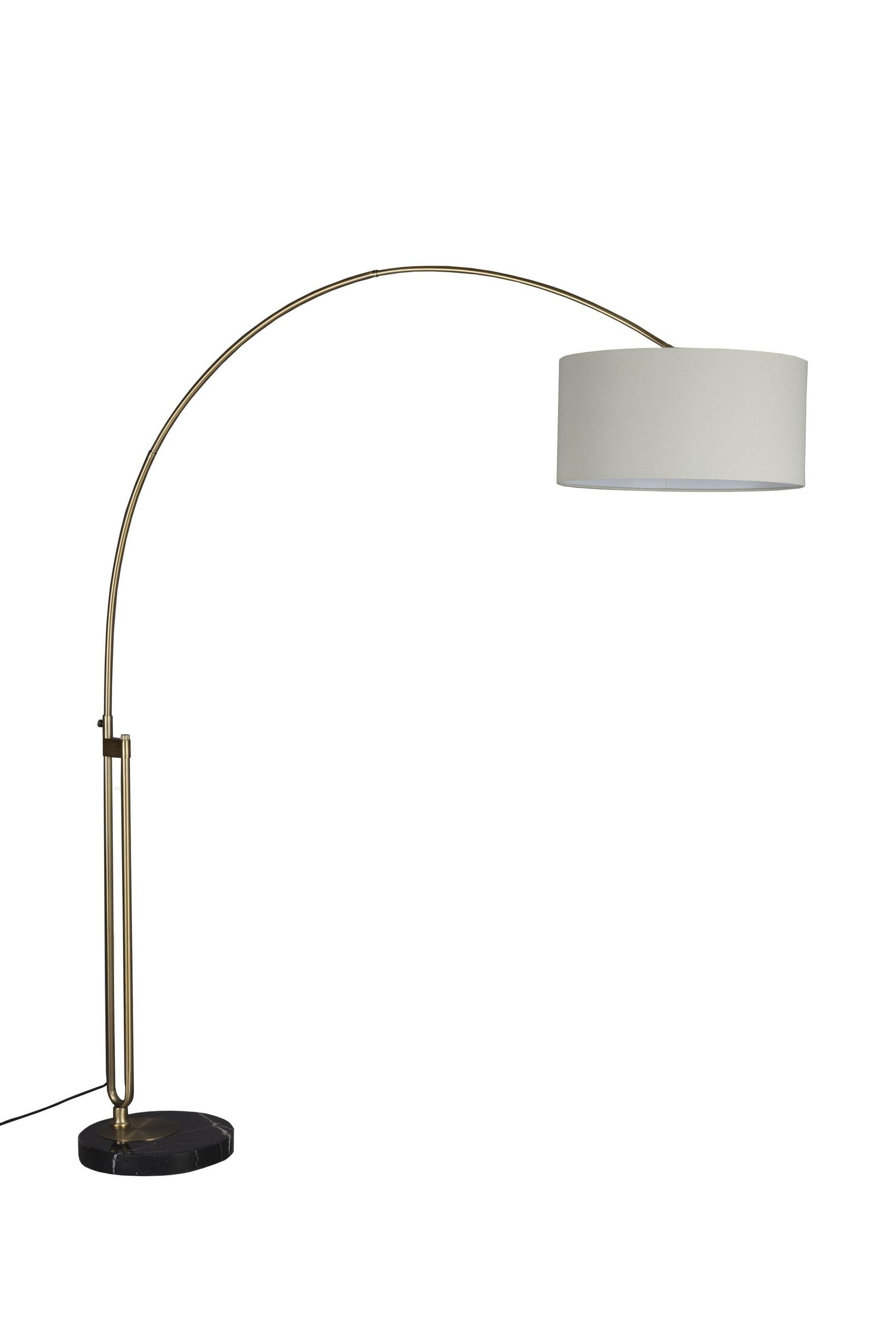 Dutchbone Stehlampe Bogenlampe Archie Gold Elegantes Design von Dutchbone, ohne Leuchtmittel