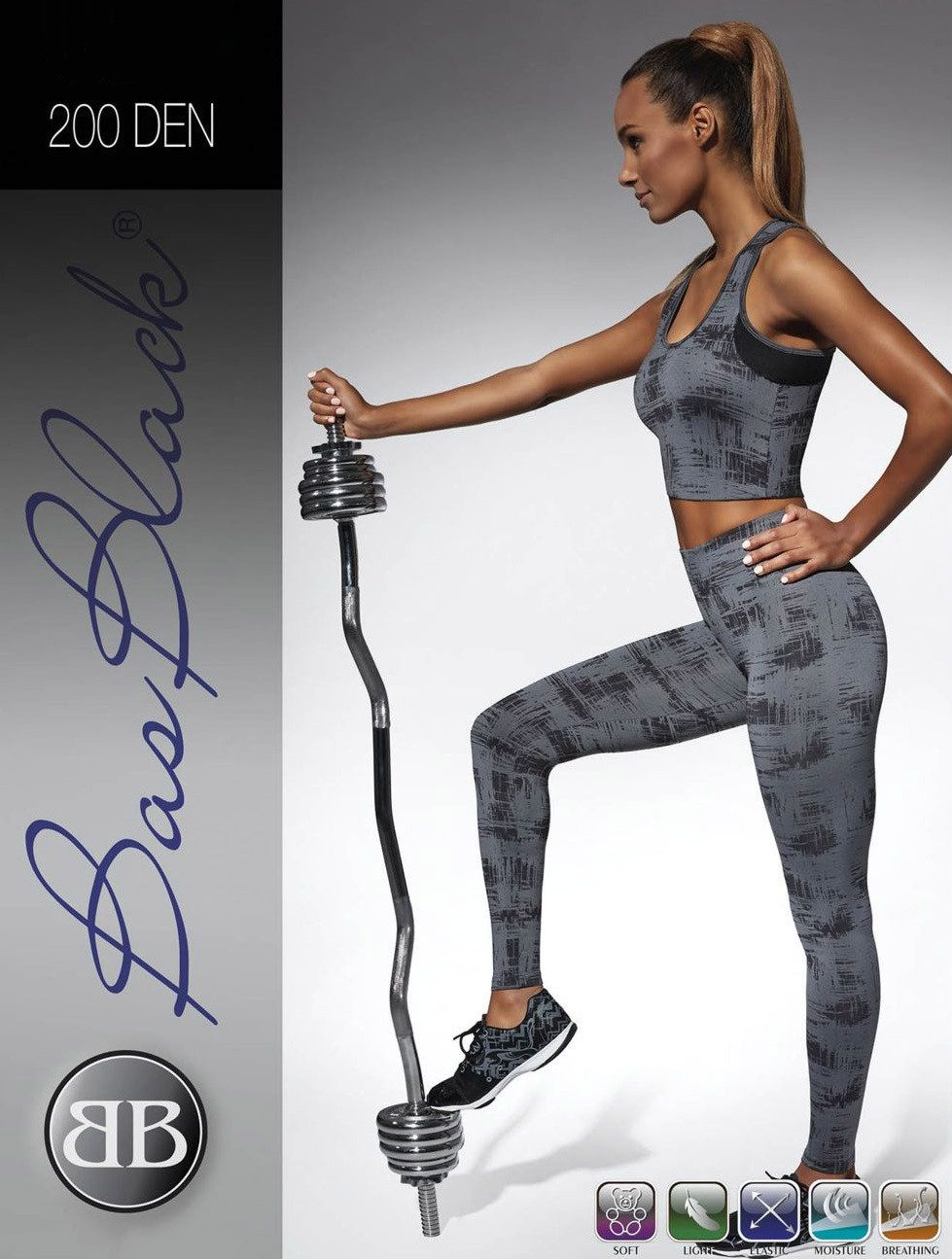 Bas Bleu Sporthose Sportleggings, Damen Leggings Fitness Laufhose Sport