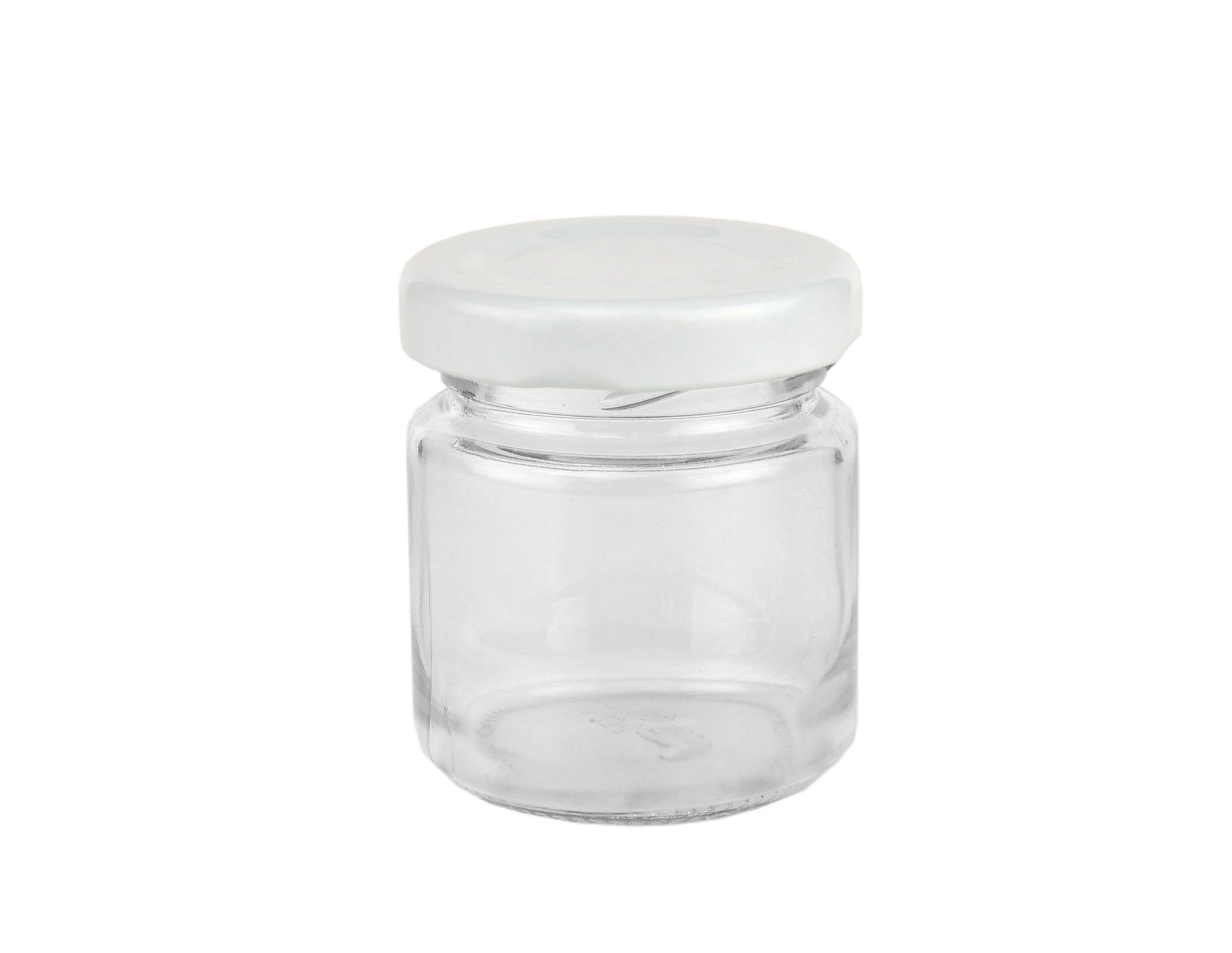 Set Sturzglas 43 Einmachglas 50er MamboCat incl. Diamant Rezeptheft, 53 ml Glas weißer To Deckel