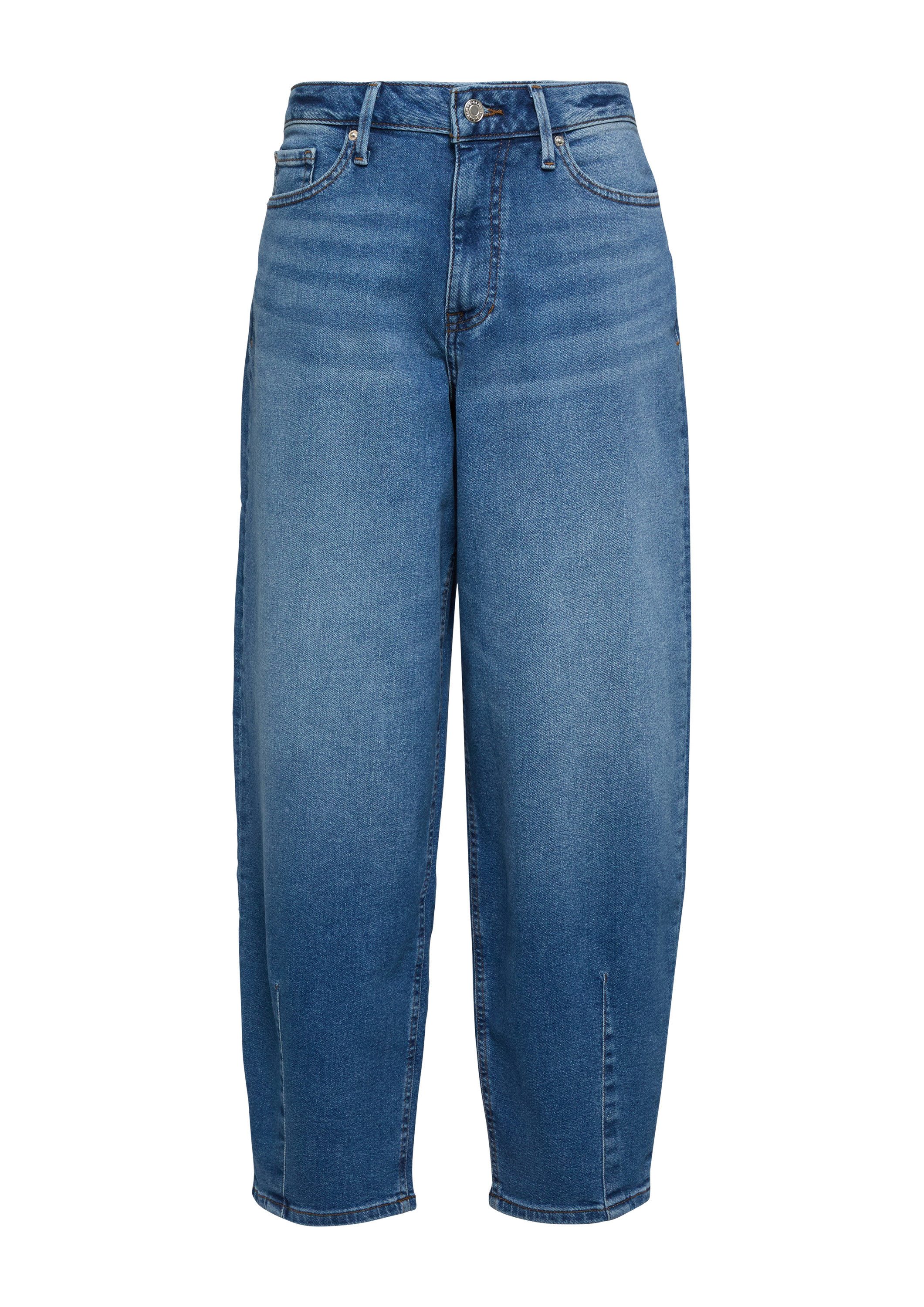 s.Oliver Weite Jeans Jeans-Hose Ankle-Jeans / Regular Fit / High Rise / Bar günstig online kaufen