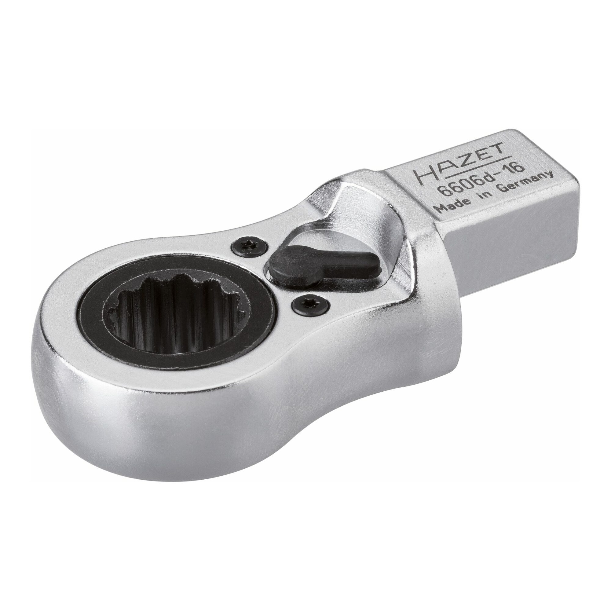 HAZET Ringschlüssel HAZET Einsteck-Ratschen-Ringschlüssel 6606D-16 Einsteck-Vierkant 14 x