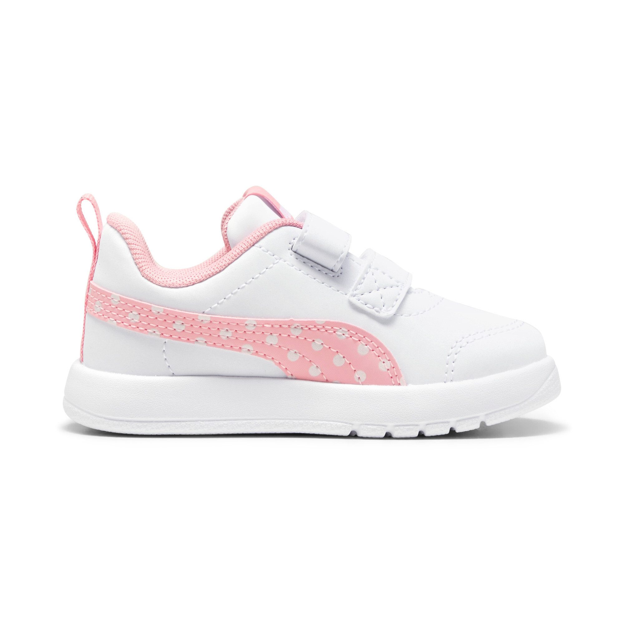 PUMA COURTFLEX V3 DOTTY V INF Sneaker knöchelhohe Form, mit Klettverschluss, flexible Synthetik-Laufsohle