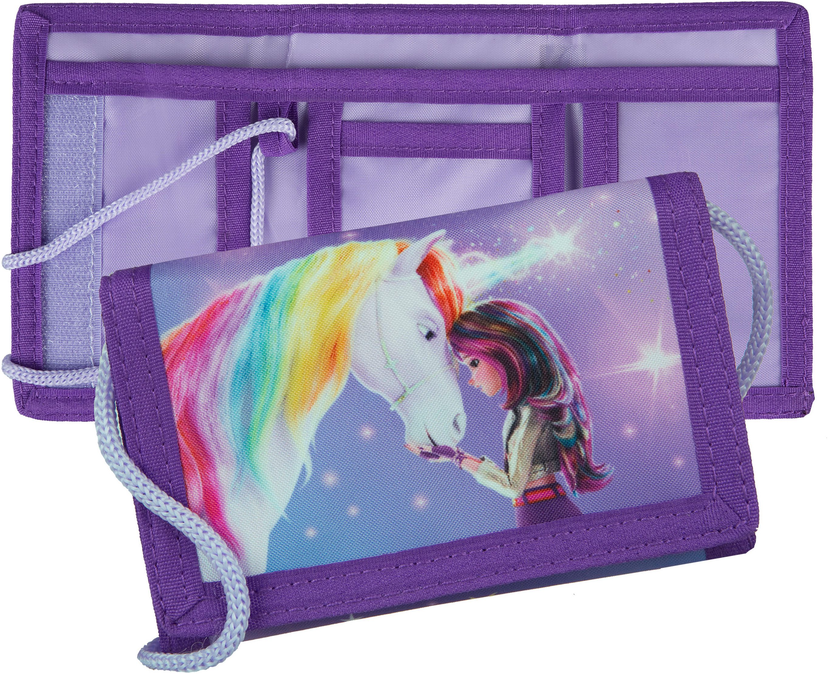 UNDERCOVER Kinderrucksack Unicorn Academy (Set, 2-tlg), inklusive Geldbeutel