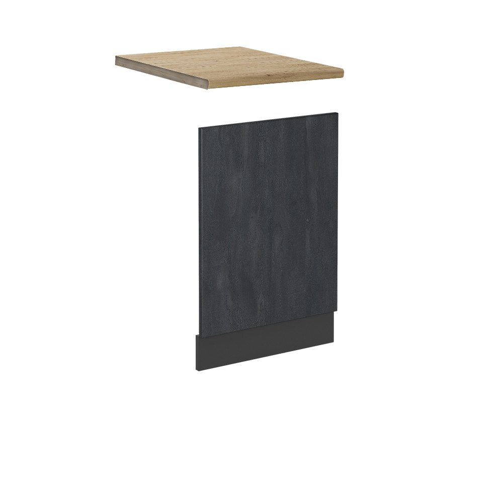 Vicco Frontblende R-Line, Schwarz Beton/Anthrazit, 45 cm AP Eiche (1 St)