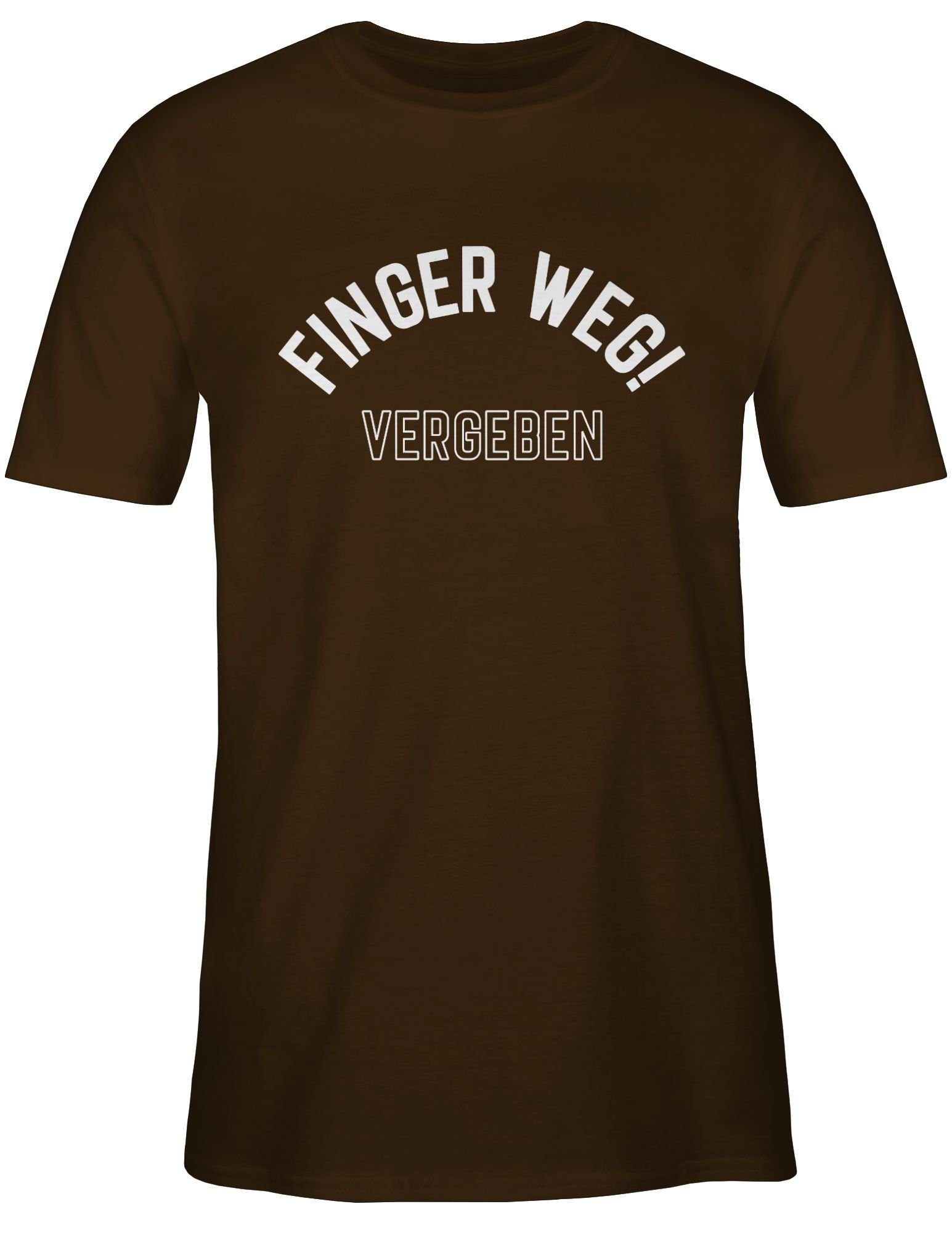Shirtracer T-Shirt Finger weg! Vergeben Partner-Look günstig online kaufen