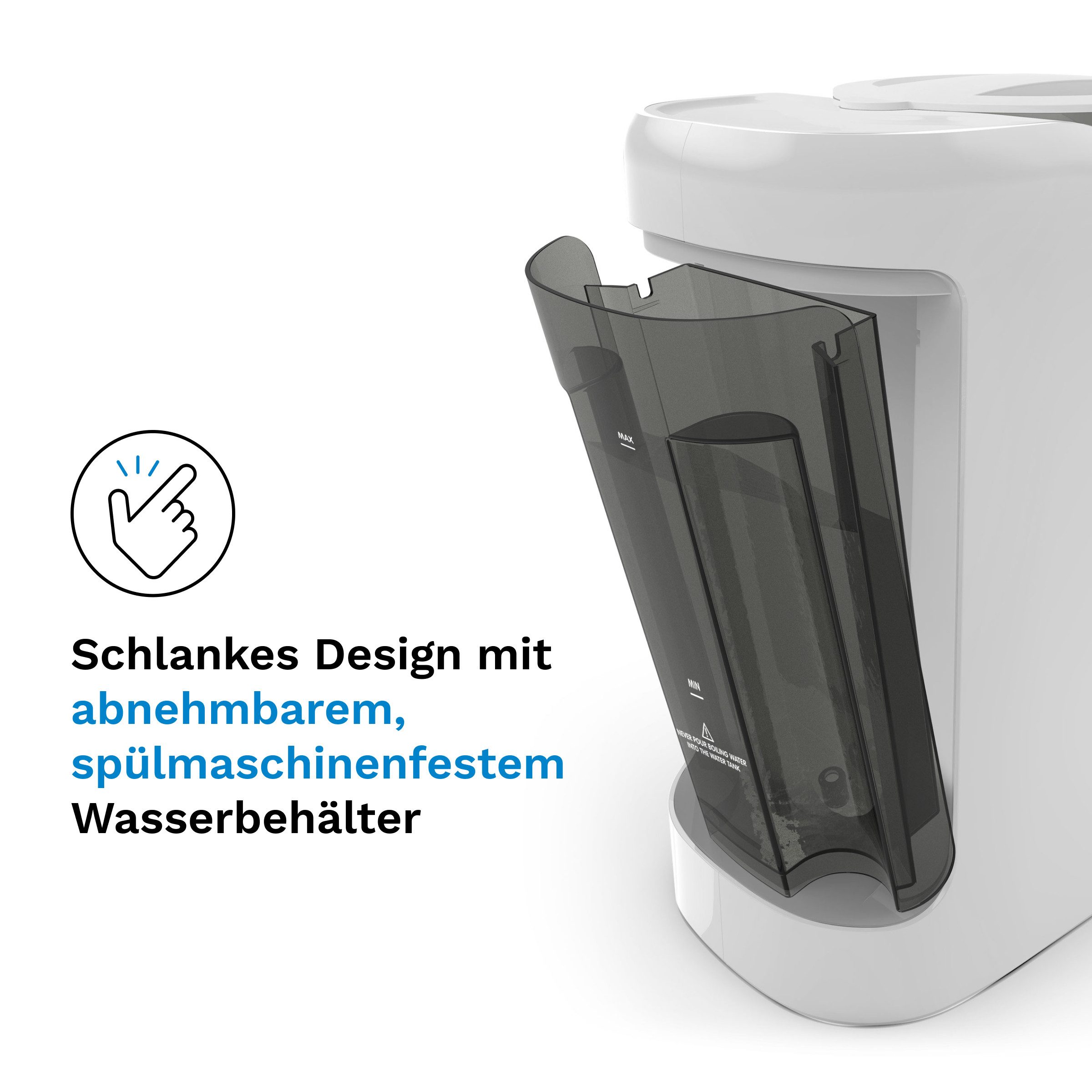 Baby Brezza Babyflaschenwärmer Automatischer Flaschenzubereiter mit 2 Milchpulvertrichtern, mischt Wasser und Milchpulver klumpenfrei per Knopfdruck – Bild 5 von 5