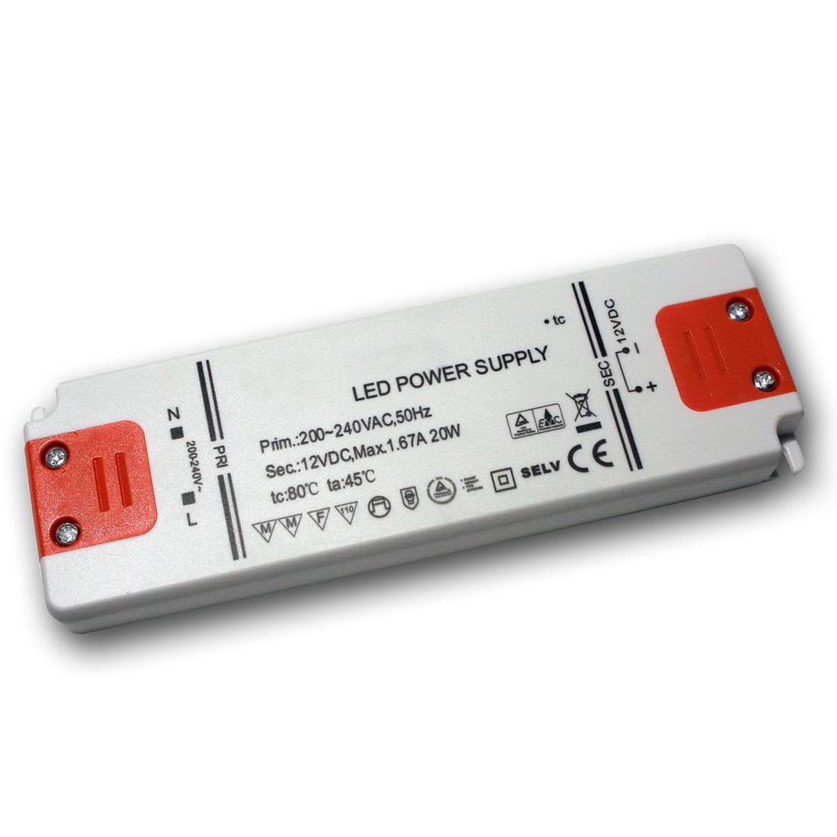 Goobay LED Slim-Transformator 12V DC 0,5-20W, IP20, Trafo LED Trafo