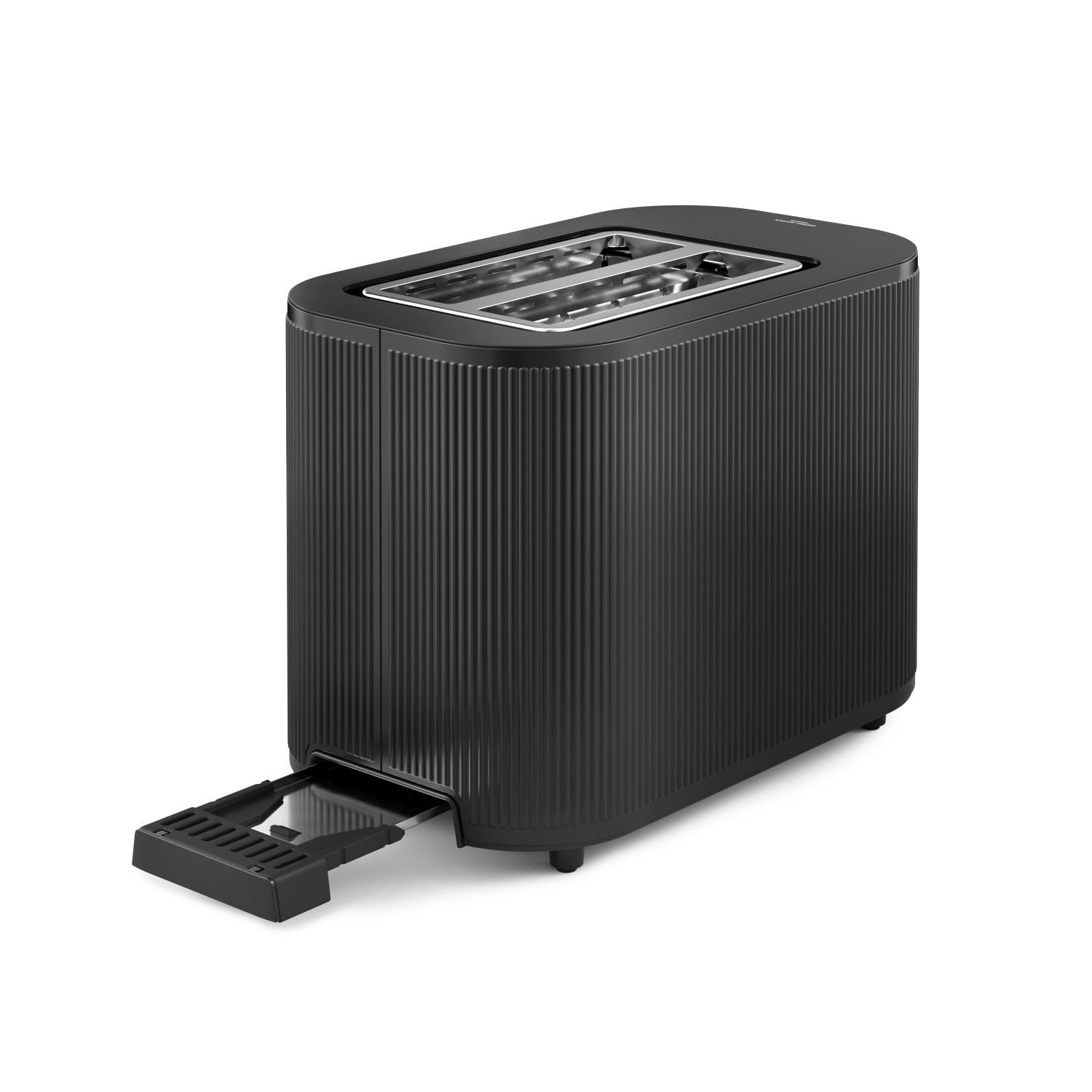 Georg Jensen Toaster Bernadotte Schwarz, zwei kurze Schlitze, für 2 Scheiben