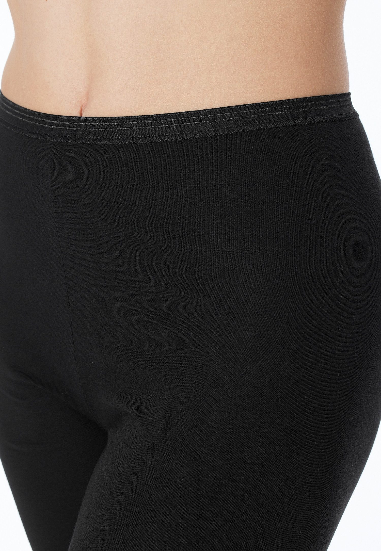 Schiesser Lange Unterhose Luxury mit dezent schimmernder Glanznaht