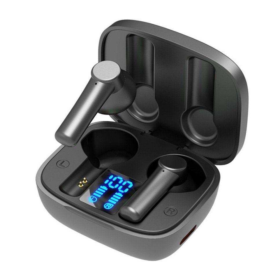 Kopfhörer Ear In Kopfhörer wireless (bluetooth) XDOVET Schwarz Kopfhörer,Bluetooth