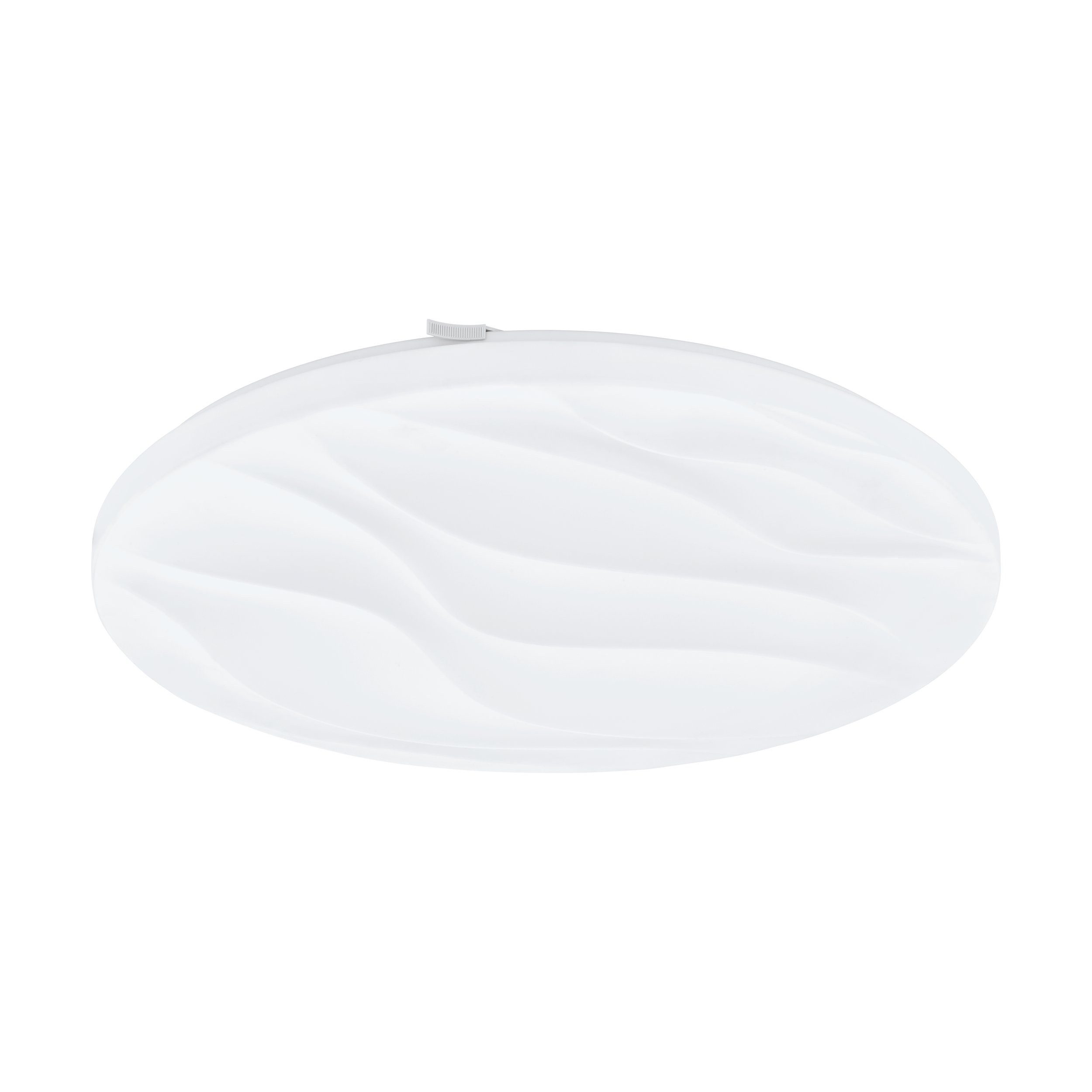 EGLO LED Deckenleuchte Benariba, Leuchtmittel inklusive, LED Deckenlampe, Wellen-Dekor, Wohnzimmerlampe, Flurlampe, Wandlampe