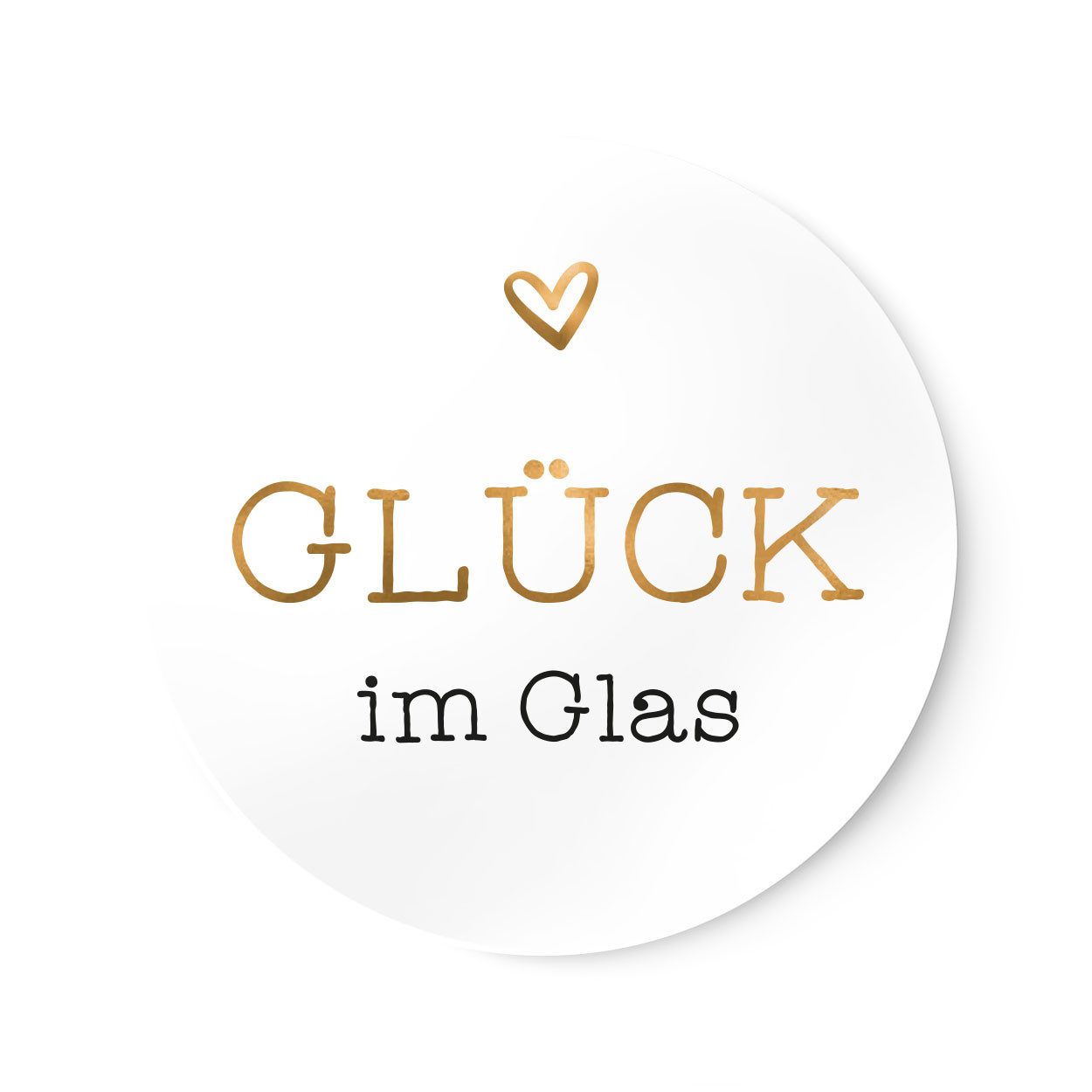 Aufkleber Glück im Glas No.2