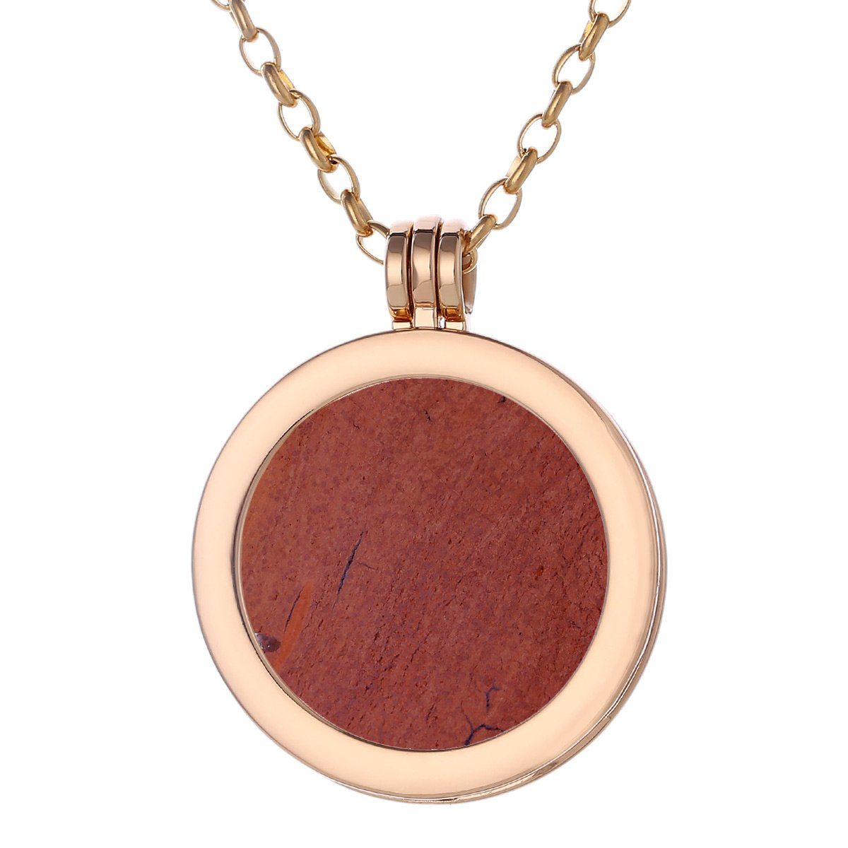 Morella Kette mit Anhänger Halskette gold mit Chakra Scheibe 33 mm (2-tlg), günstig online kaufen