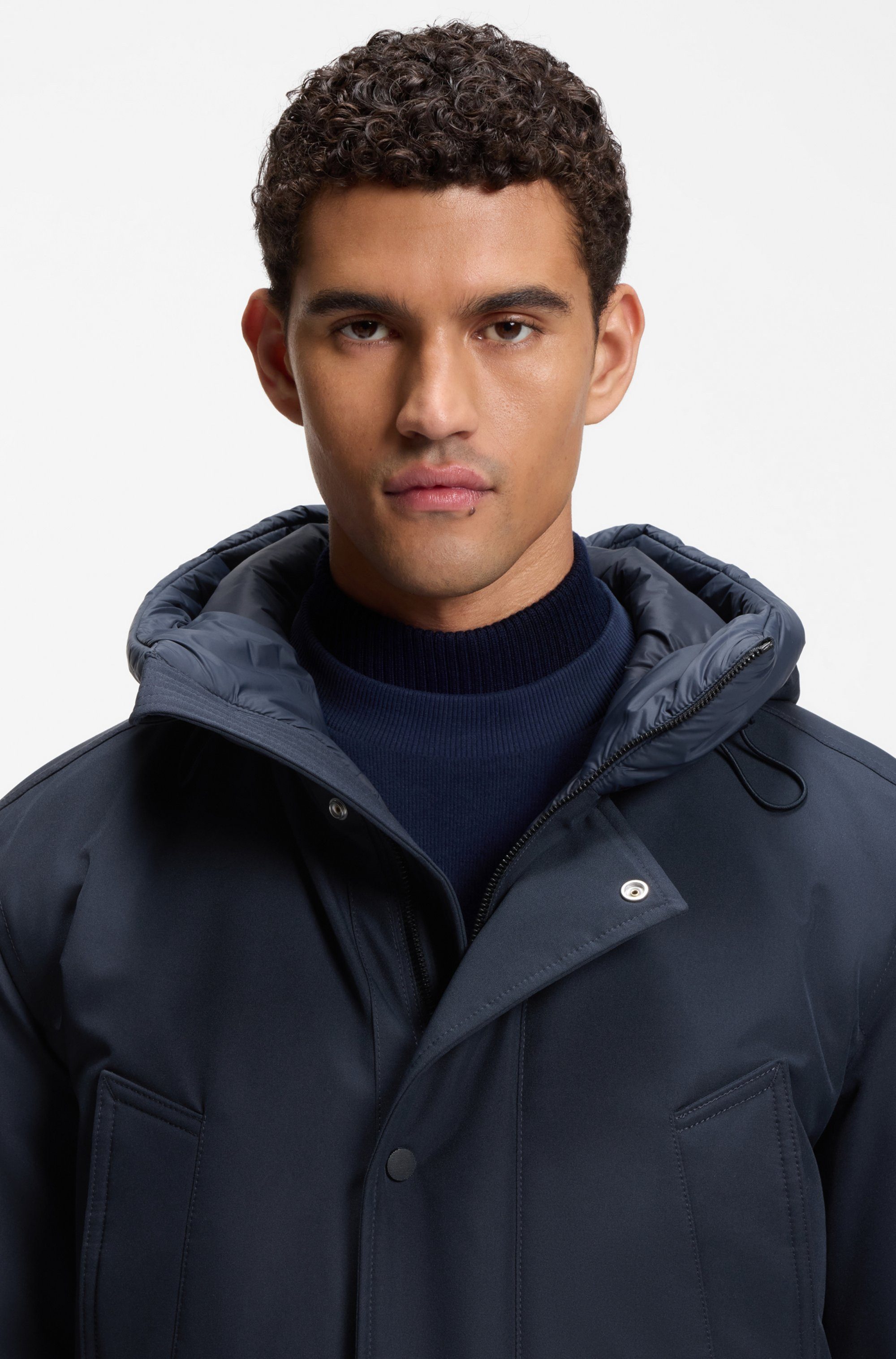 BOSS ORANGE Parka Osiass1 im Relaxed Fit, wasserabweisend