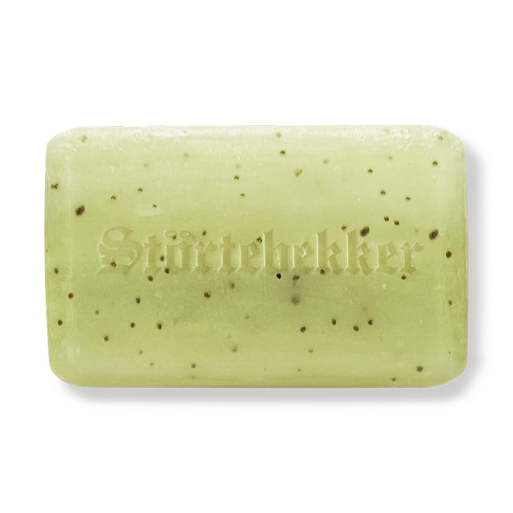 Störtebekker Feste Duschseife Body Bar - Herbal Wood - Reinigung mit Peeling-Effekt (120g), 6-tlg., mit Aprikosenkern-Peeling, natürliche Reinigung, kein Spannungsgefühl