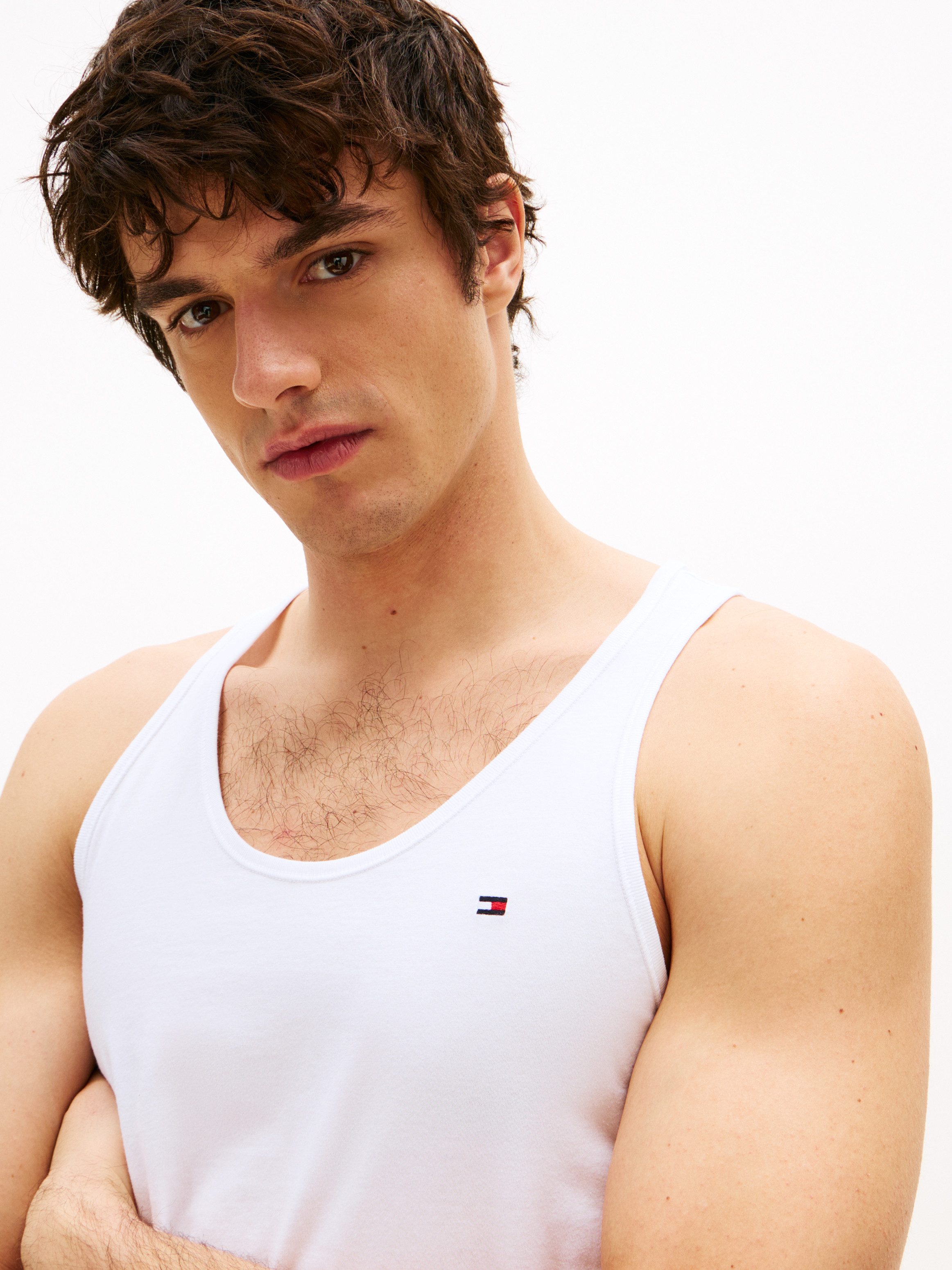 Tommy Hilfiger Underwear Tanktop 3P TANK TOP (Packung, 3-tlg., 3er) mit Logo-Stickerei