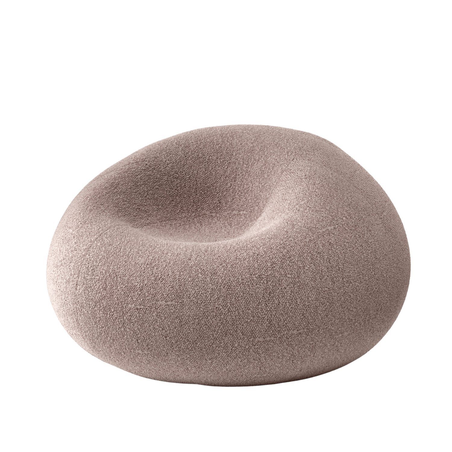 VYNCA Sitzsack Maty Baloo Beanbag (Sitzsack), Indoor Sitzsack, Made in Europe, Stoffart Bouclé RosyBrown | Sitzsäcke