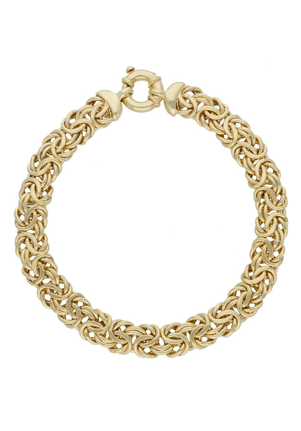 Firetti Armkette Schmuck Geschenk Gold 375 Armschmuck Armband Goldarmband Königskette, zu Kleid, Shirt, Jeans, Sneaker! Anlass Geburtstag Weihnachten