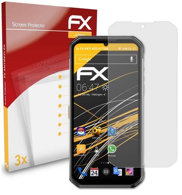 atFoliX Schutzfolie für Ulefone Armor 11, (3 Folien), Entspiegelnd und stoßdämpfend