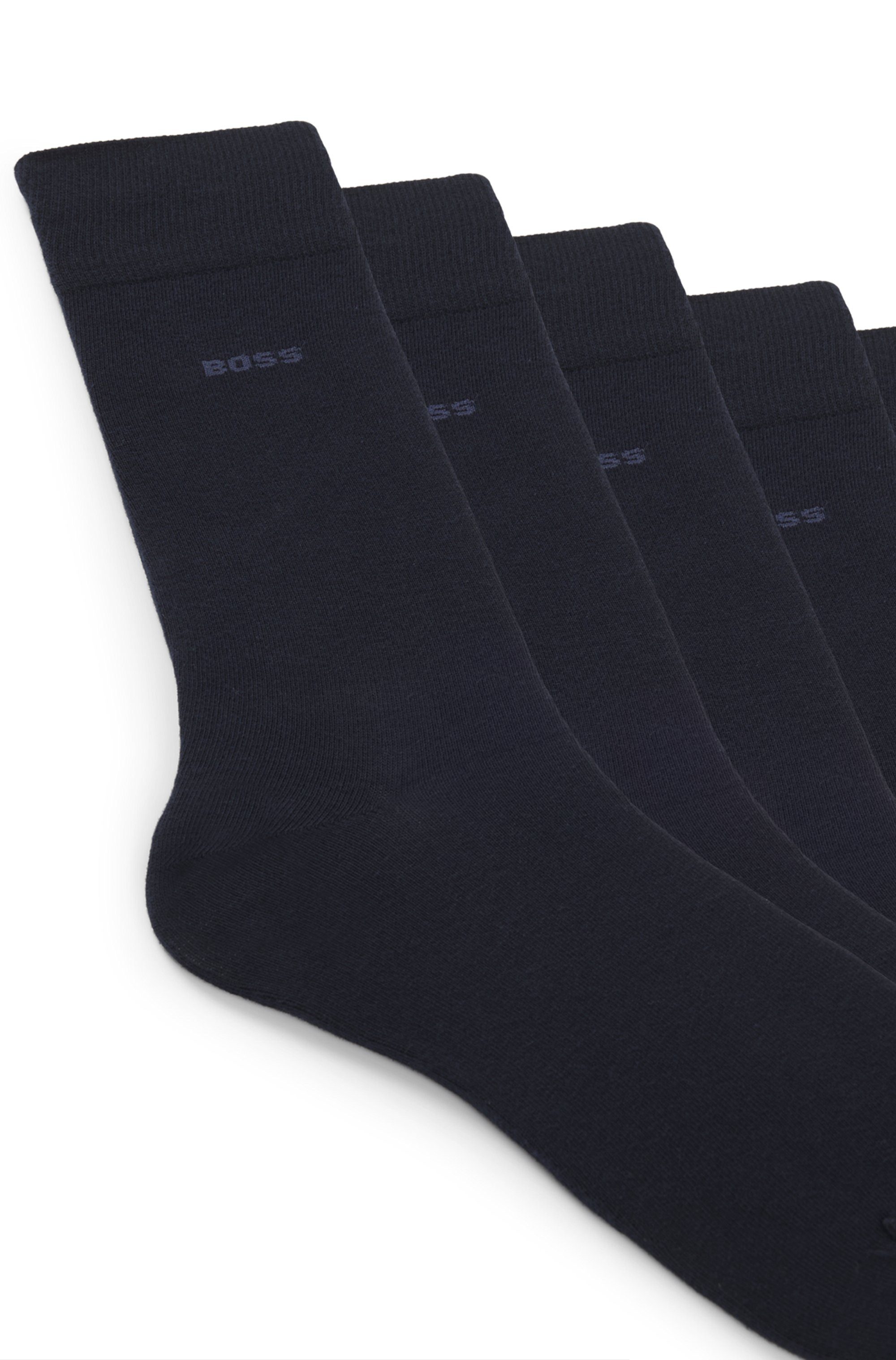 BOSS Socken 5P Uni Color CC (5-Paar) in klassischer Unifarbe