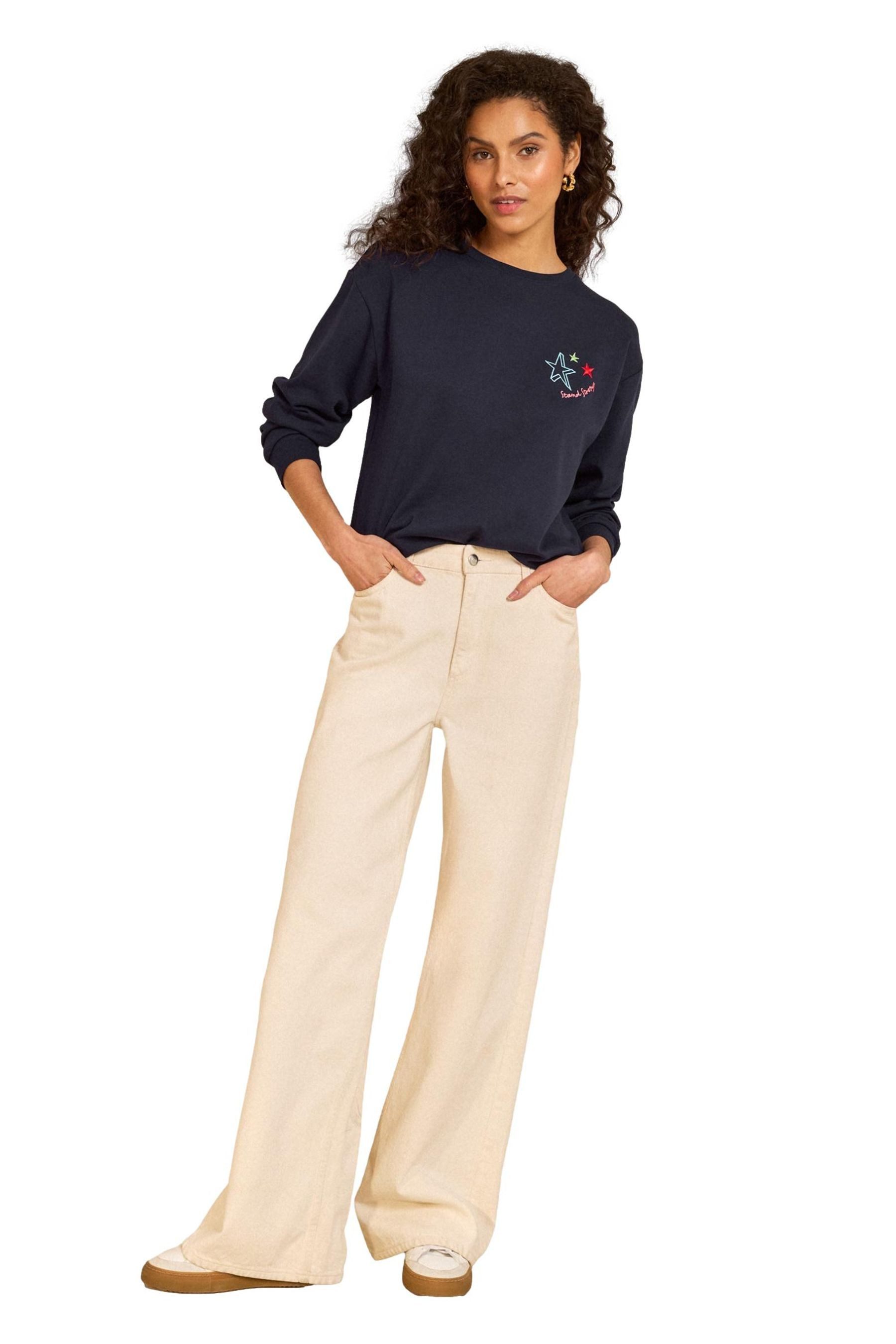 Sweater Love & Roses Sweatshirt aus Jersey, Regular