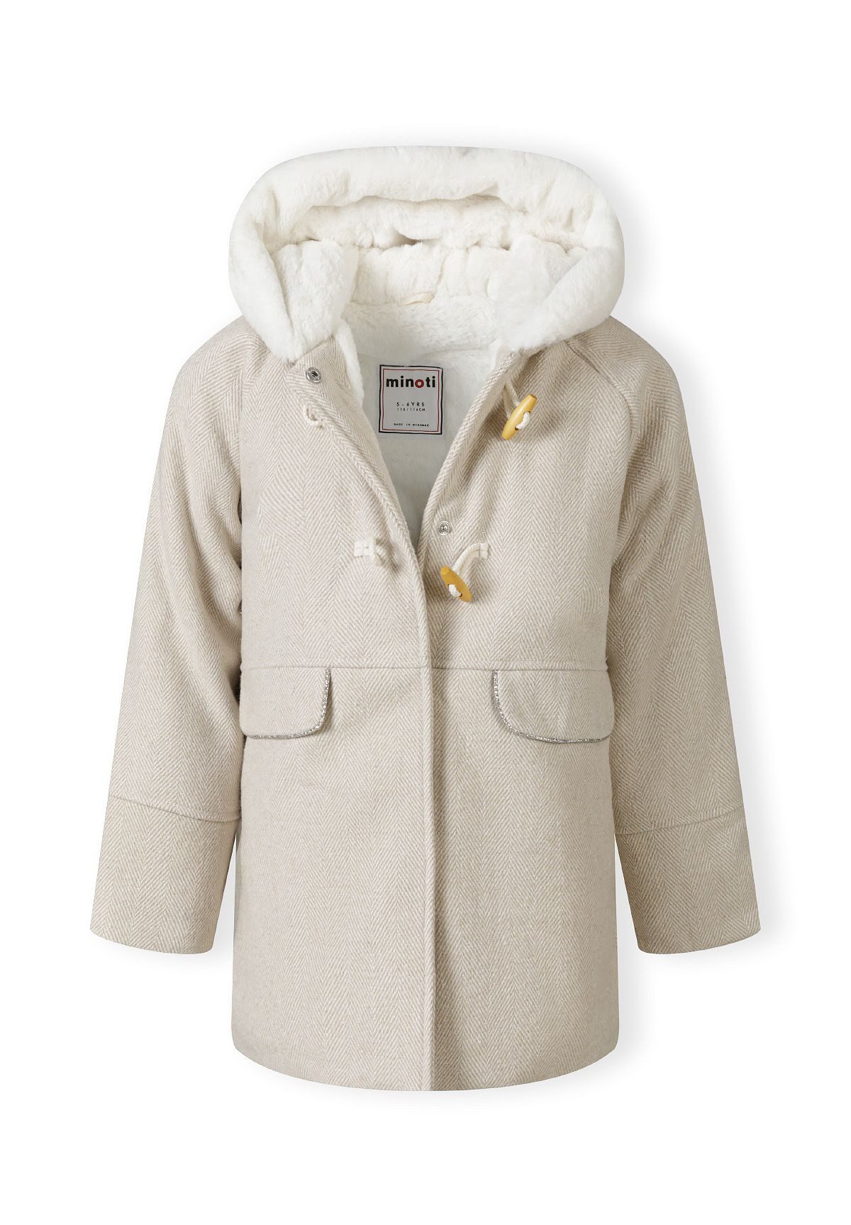 MINOTI Wintermantel Gefütterte Jacke aus Woomischung (9m-8y)