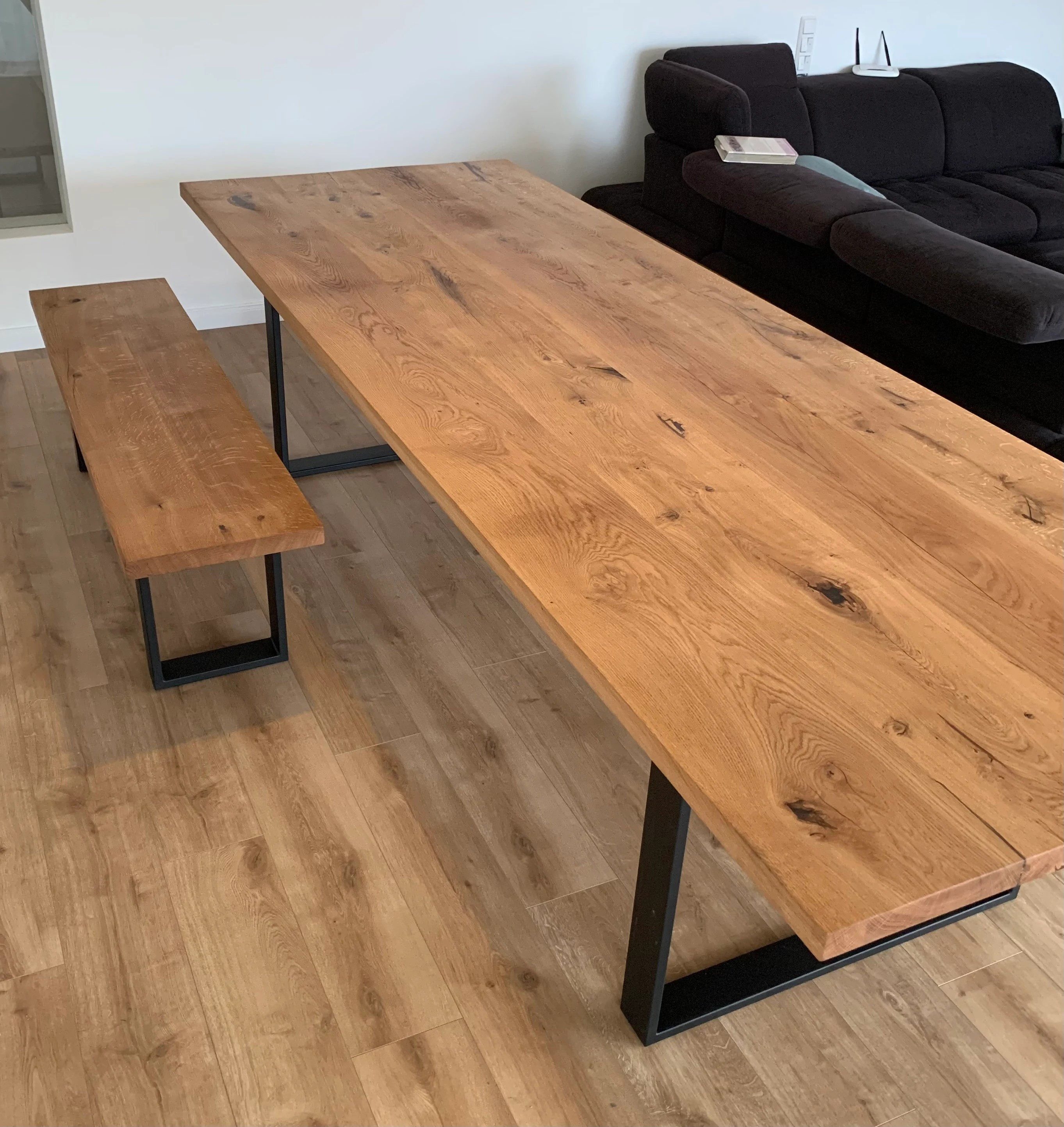 LosBudos Tischplatte aus Eiche Massiv - Perfekt für deine DIY-Projekte