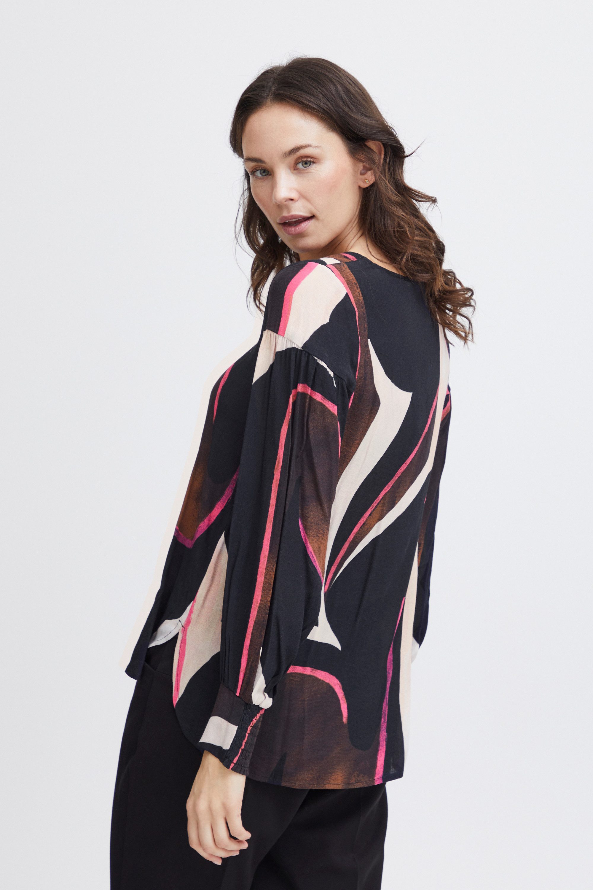 fransa Langarmbluse Langarm-Bluse FRLENA