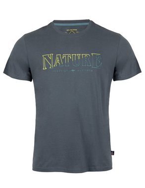 ROADSIGN australia T-Shirt Nature (1, 1-tlg) mit Logo-Aufdruck und Rundhalsausschnitt, 100 % Bio-Baumwolle