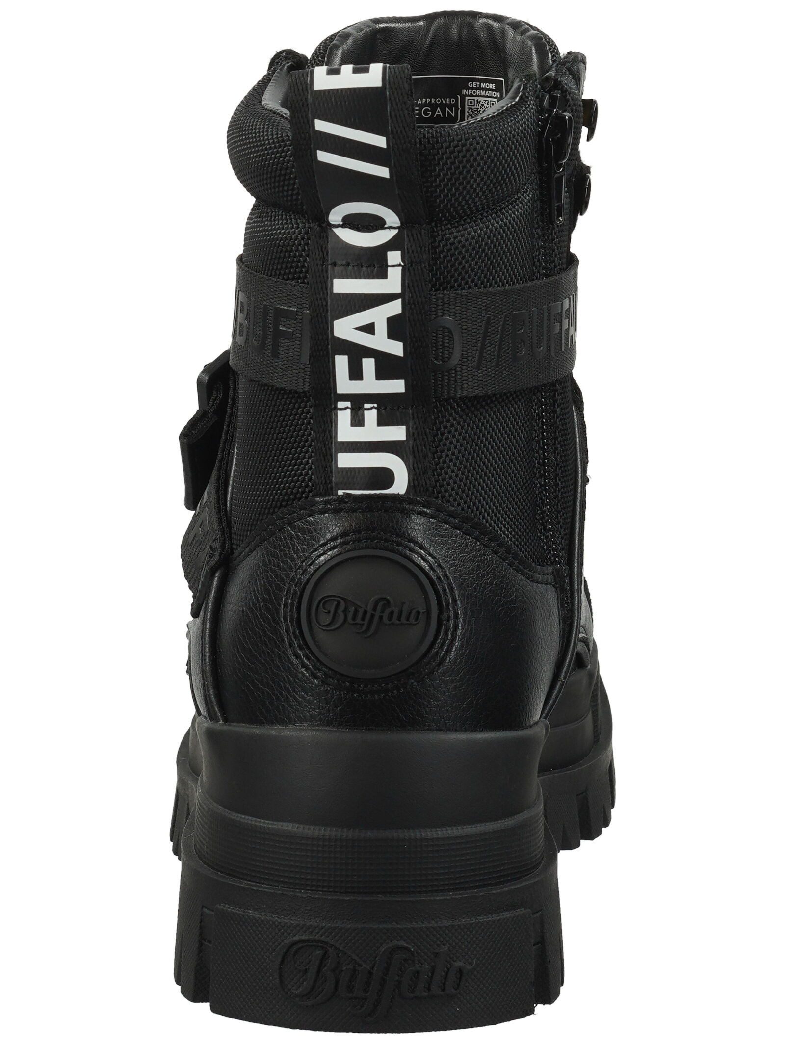 Buffalo Buffalo Stiefelette Lederimitat/Textil Schnürstiefelette