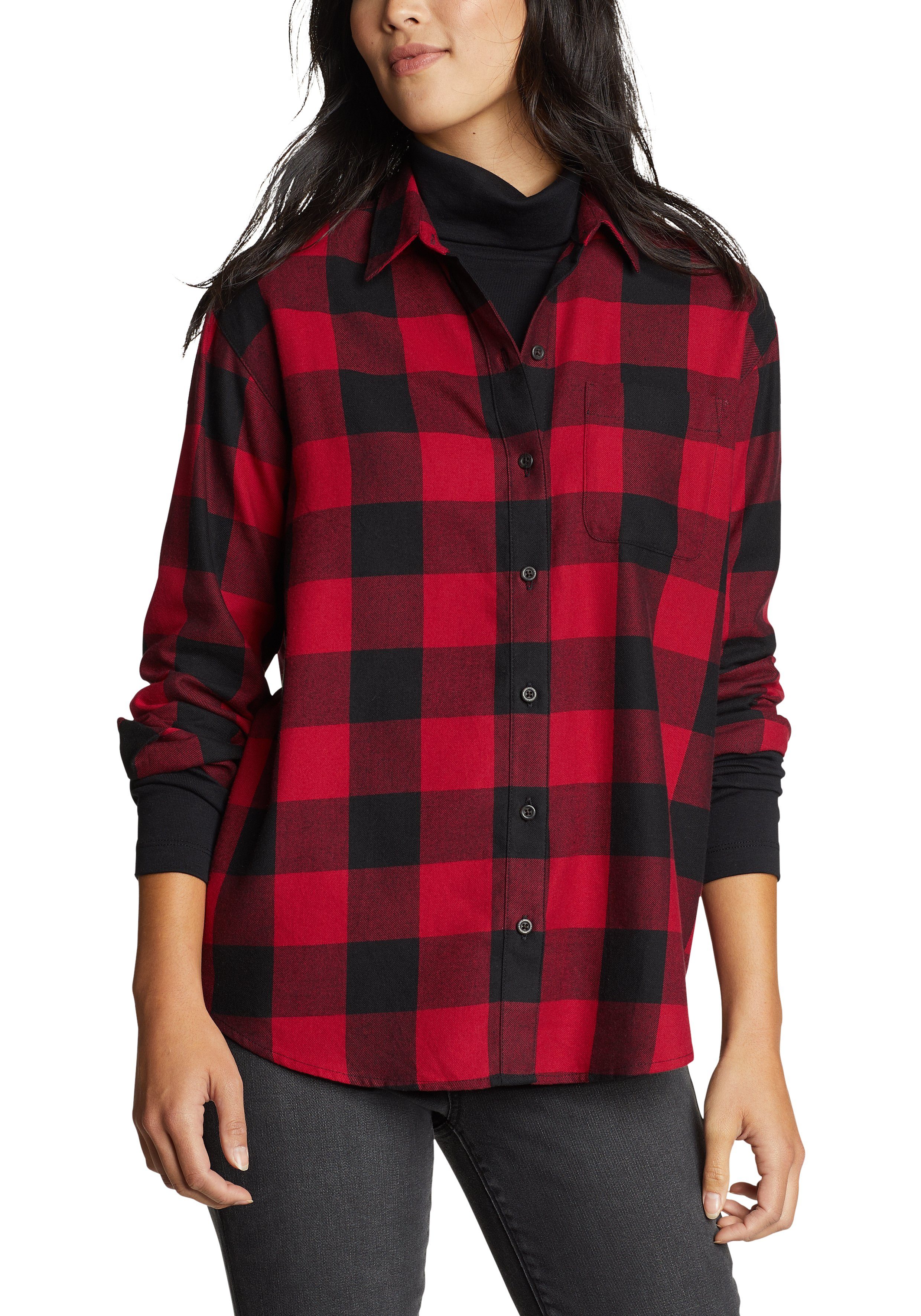 Eddie Bauer Flanellbluse Firelight Boyfriend Flanellbluse