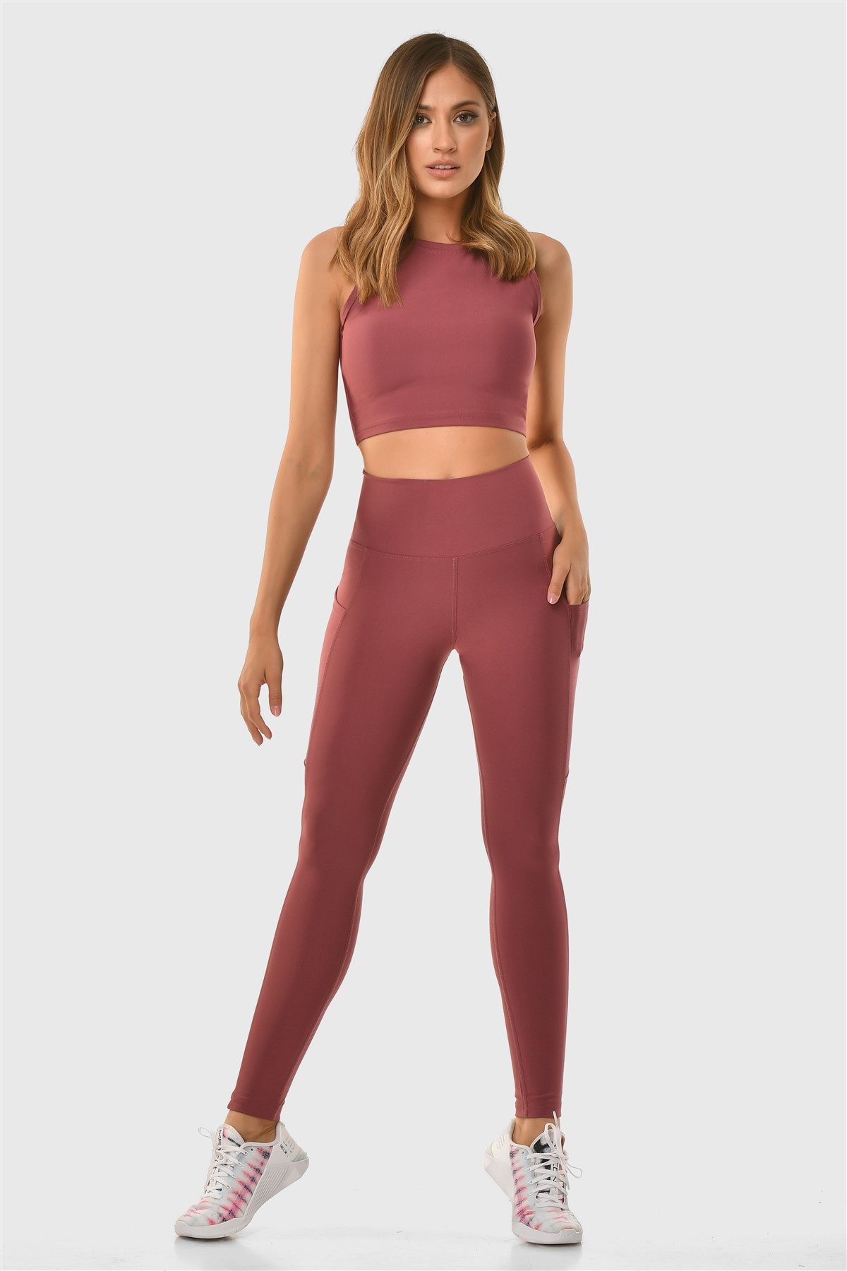 Superstacy Leggings Hoch taillierte Leggings mit Tasche