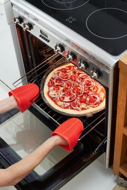 LEKUE Pizzablech Pizza-Matte, Platin-Silikon