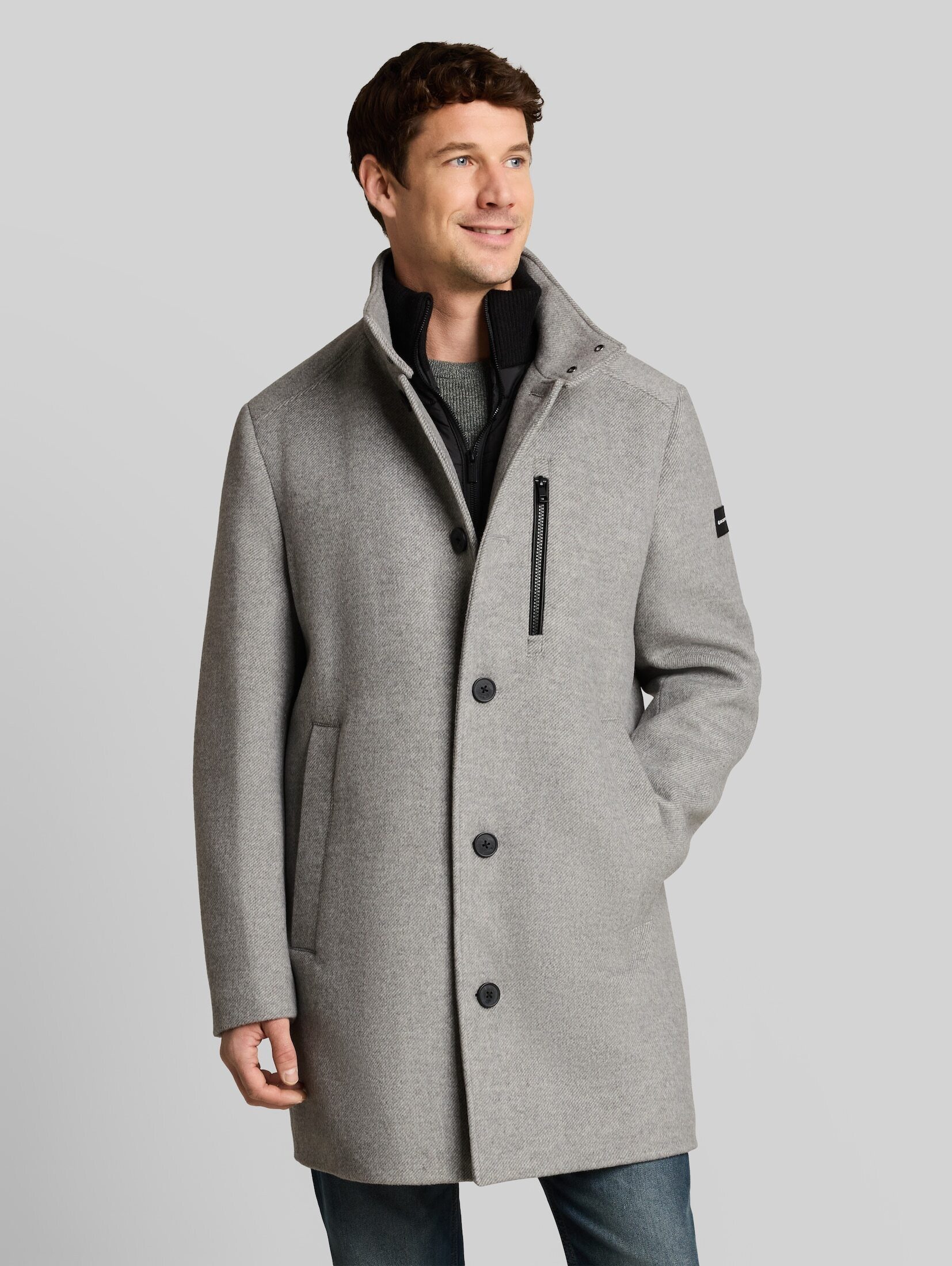 TOM TAILOR Wollmantel Jacken 2-in-1 Wollmantel mit abnehmbarem Einsatz