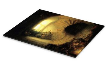 Posterlounge Acrylglasbild Rembrandt van Rijn, Meditierender Philosoph, Malerei