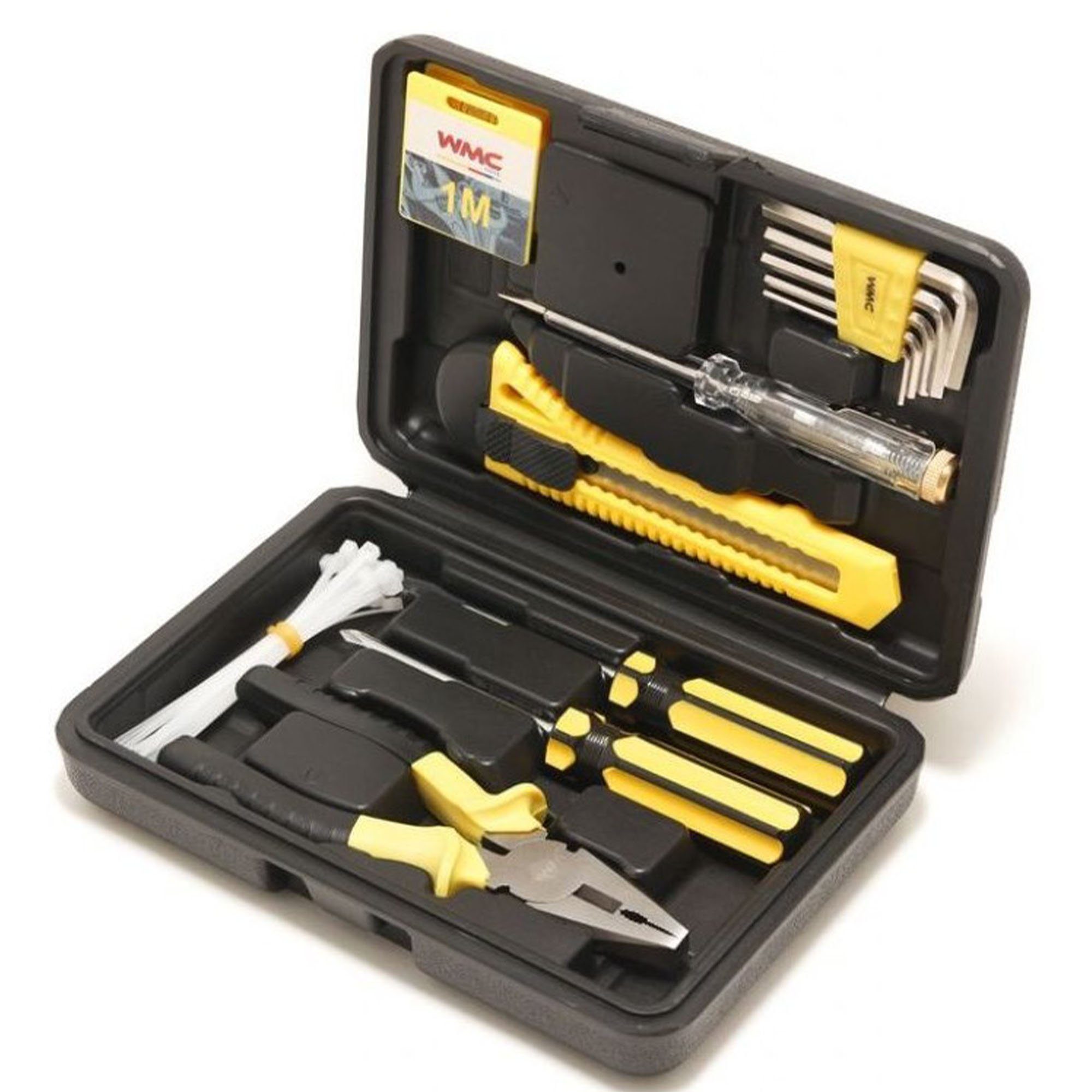WMC Tools Werkzeugset, (33-St), Werkzeugkoffer Heimwerker Werkzeugkasten Set