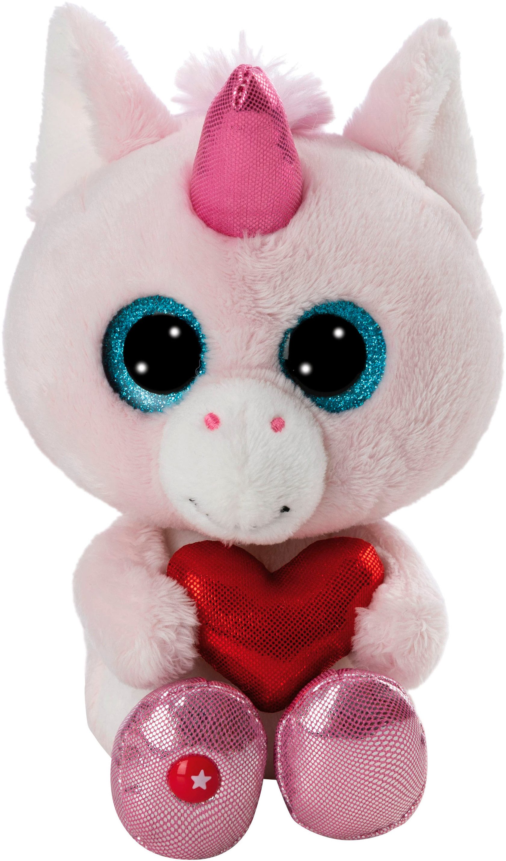 Nici Kuscheltier Glubschis, Einhorn Wubbi Wub, 15 cm schlenkernd