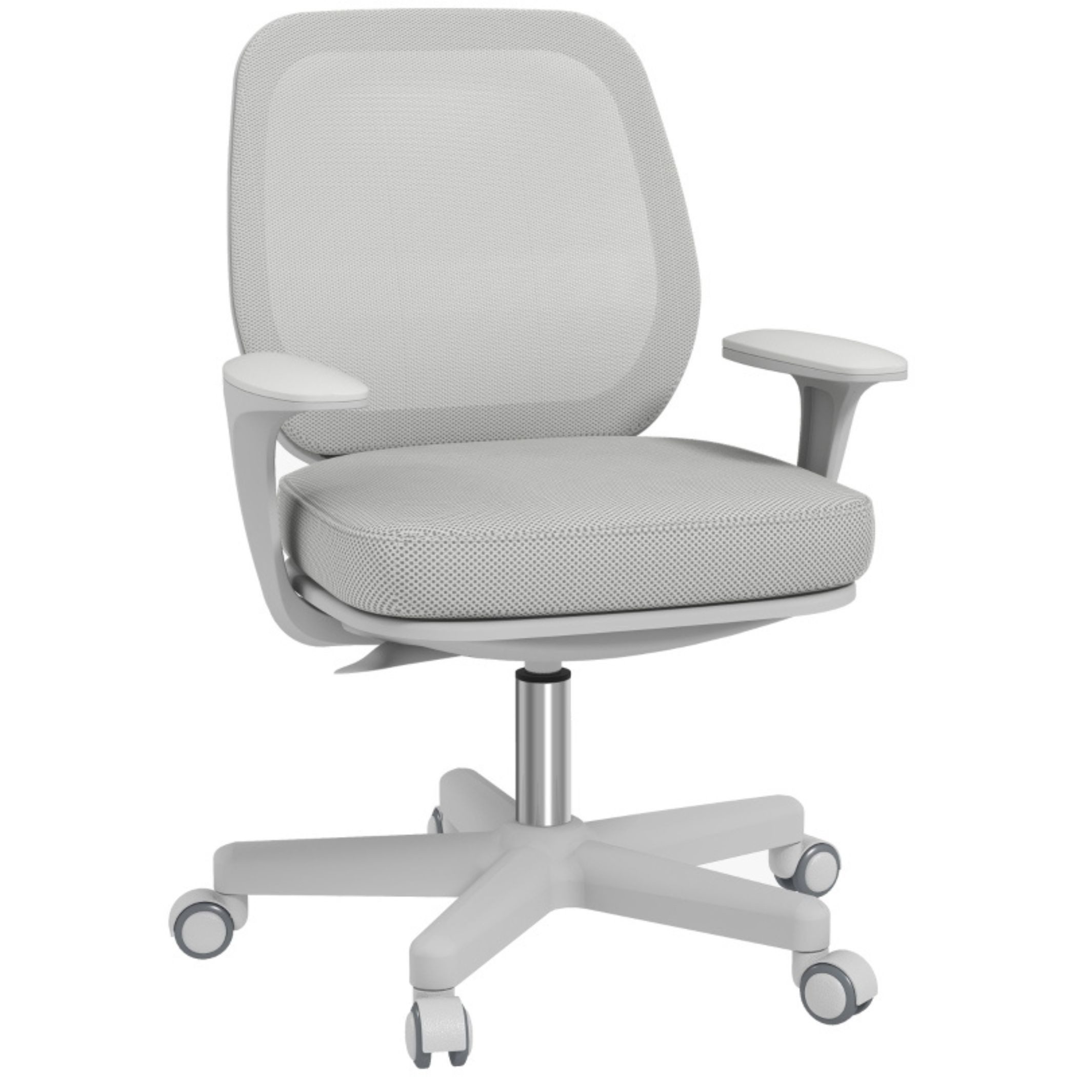 SeedWave Bürostuhl Bürostuhl, Ergonomisch Schreibtischstuhl mit Drehfunktion, Höhenverstellbar Computerstuhl für Home-Office, Polyester