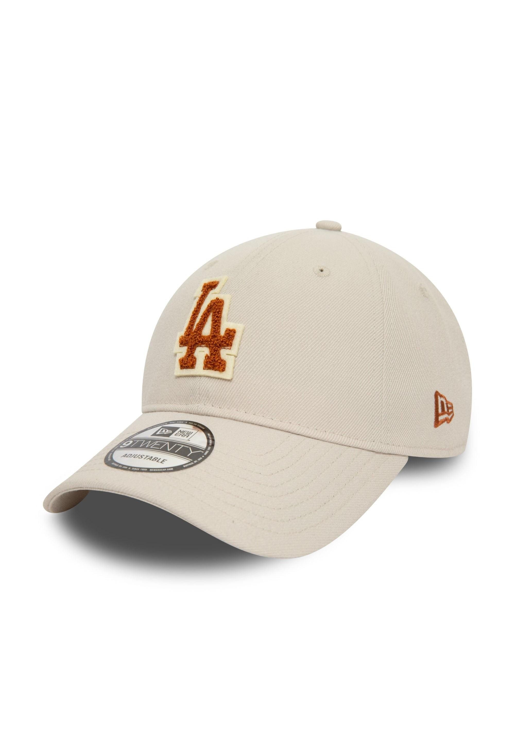 Baseball Cap Los Angeles Dodgers MLB Boucle Beige Verstellbare 9Twenty Cap New Era