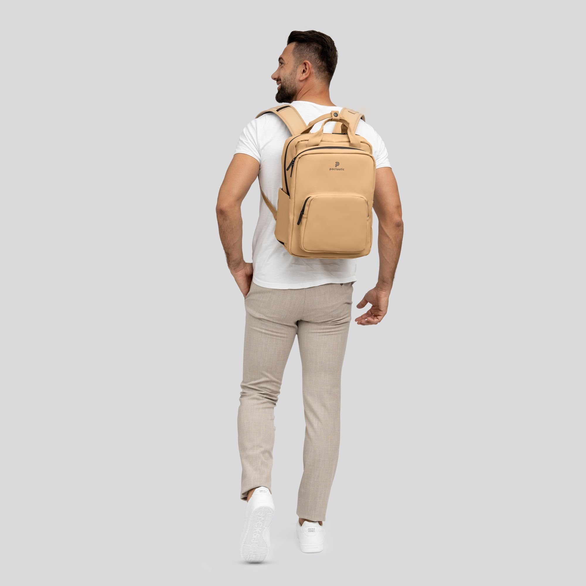 Collection, Daypack beige Pactastic Veganes Urban Tech-Material