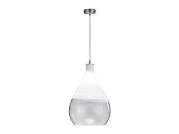 meineWunschleuchte LED Pendelleuchte, Dimmfunktion, LED wechselbar, Warmweiß, Lampe hängend über-n Esstisch, Lampenschirme Glas Tropfenform, Ø35cm