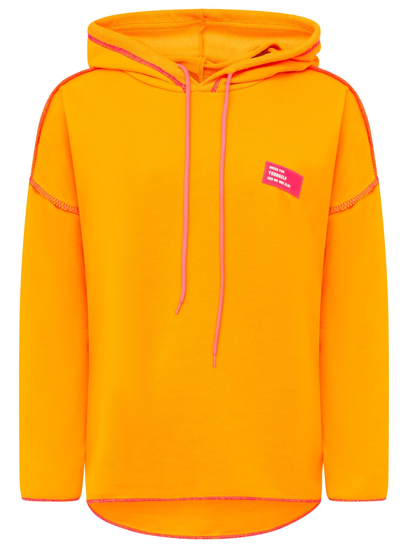Zwillingsherz Hoodie Neon Streifen & Patch