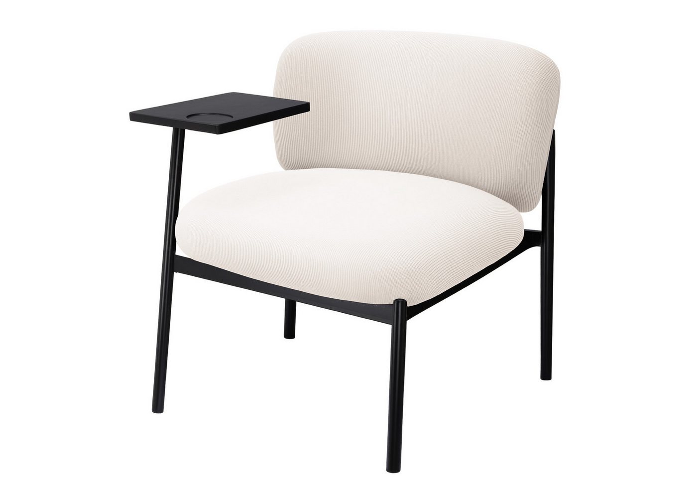 LUCKRACER Relaxsessel Loungesessel, Accent Sessel Polsterstuhl Metallbeinen, Einzelsessel, für Wohnzimmer/Schlafzimmer/Garten