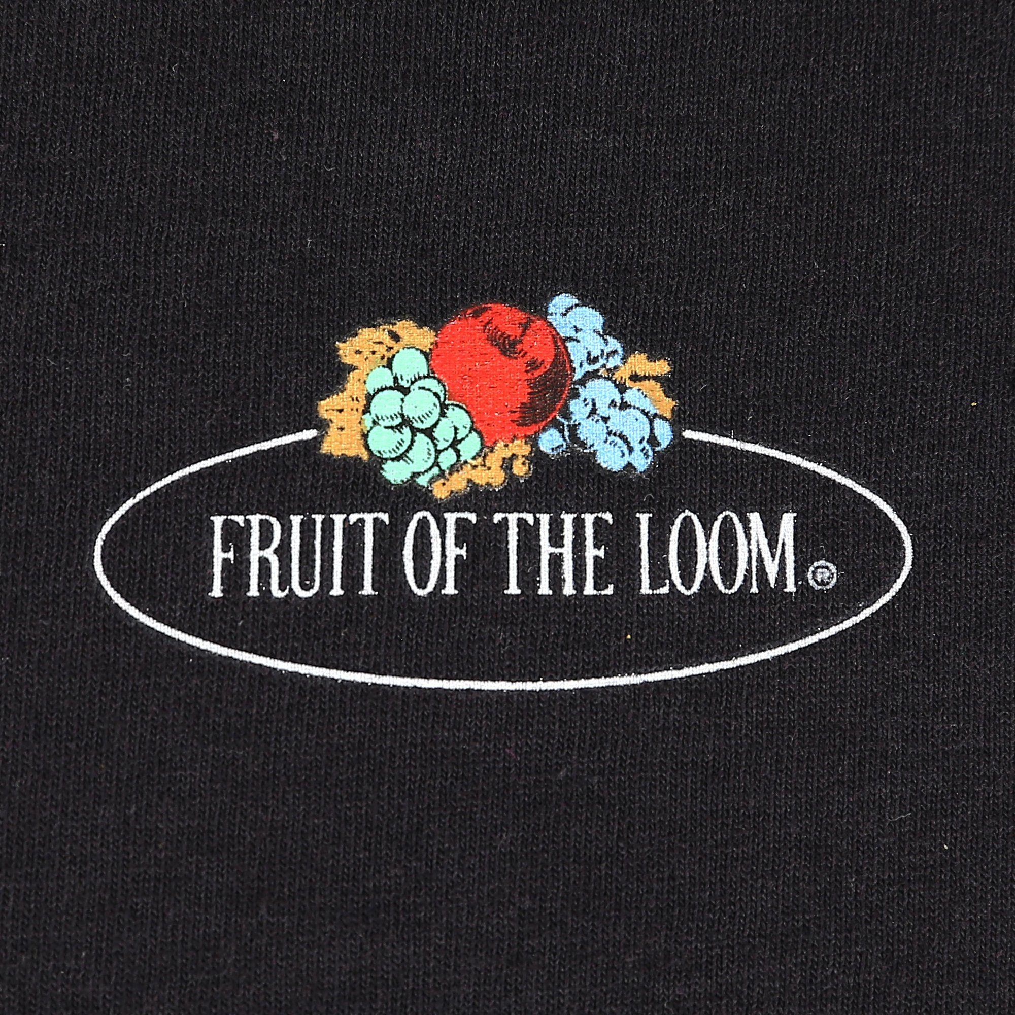 mit Vintage-Logo Poloshirt the schwarz Polo-Shirt Fruit Loom of