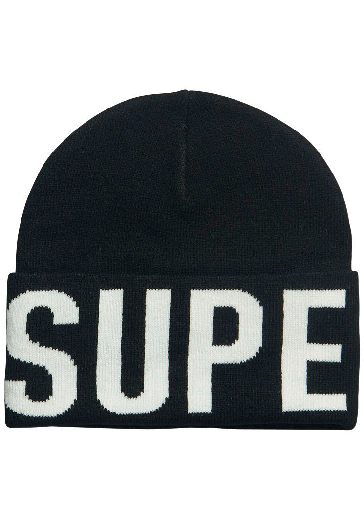 Superdry Strickmütze BRANDED KNITTED BEANIE HAT