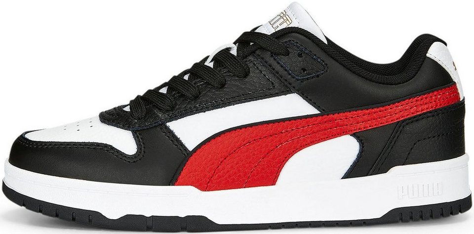 PUMA Rebound Game Low Jr Sneaker, Elastische Laufsohle, bestehend aus Gummi