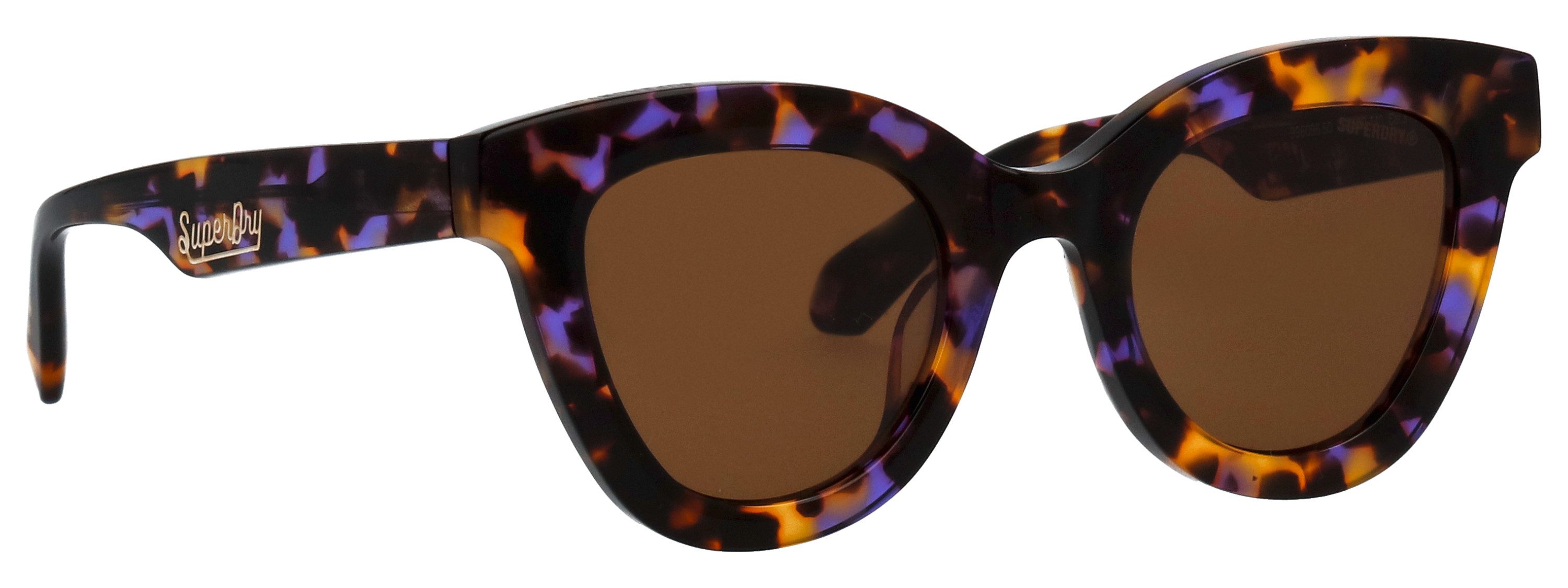 Superdry Sonnenbrille Modell 996096 Form CatEye, Logoschriftzug auf Bügel, Kunststofffassung