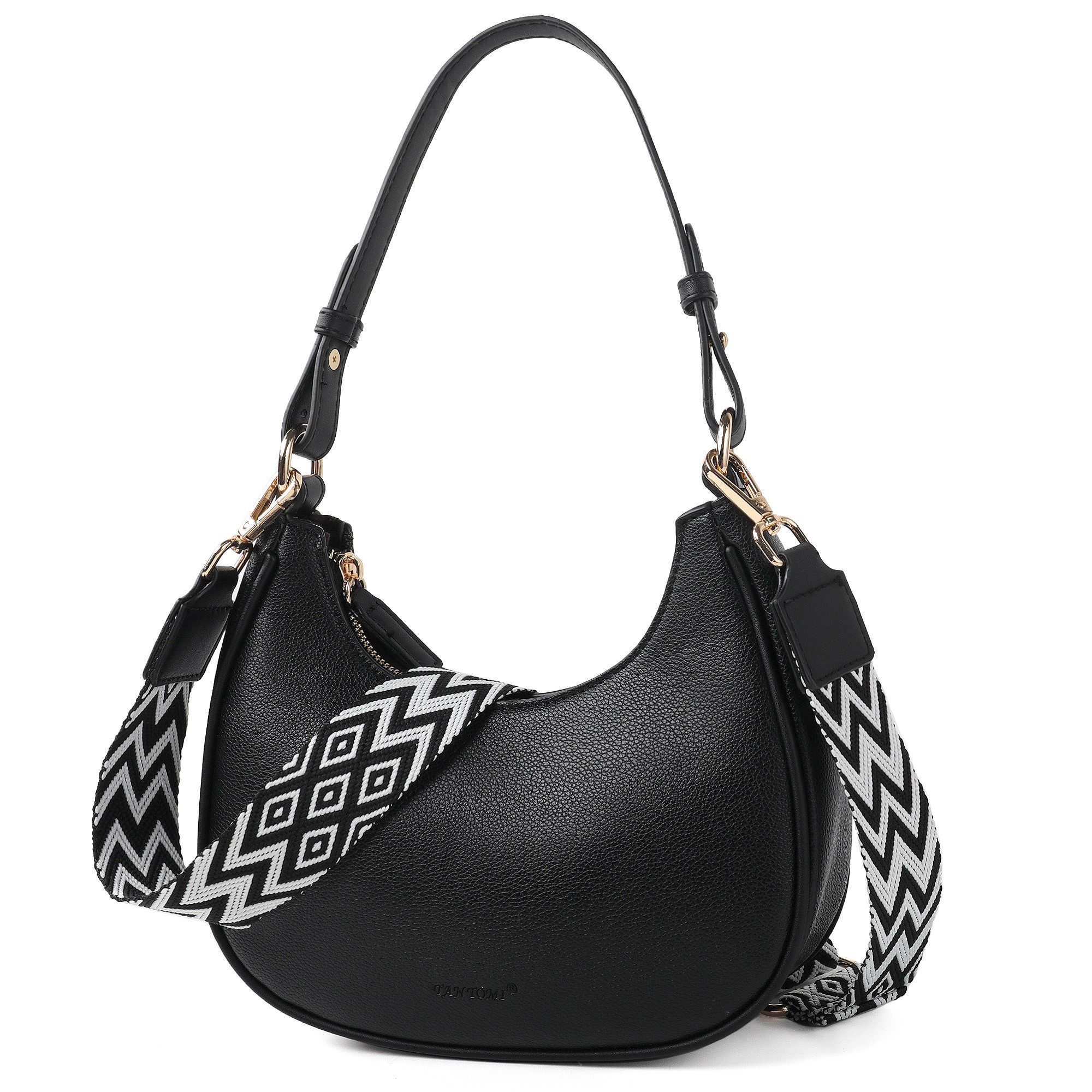 TAN.TOMI Umhängetasche Henkeltasche Retro Achsel Tasche mit Baseball-Schlüs günstig online kaufen