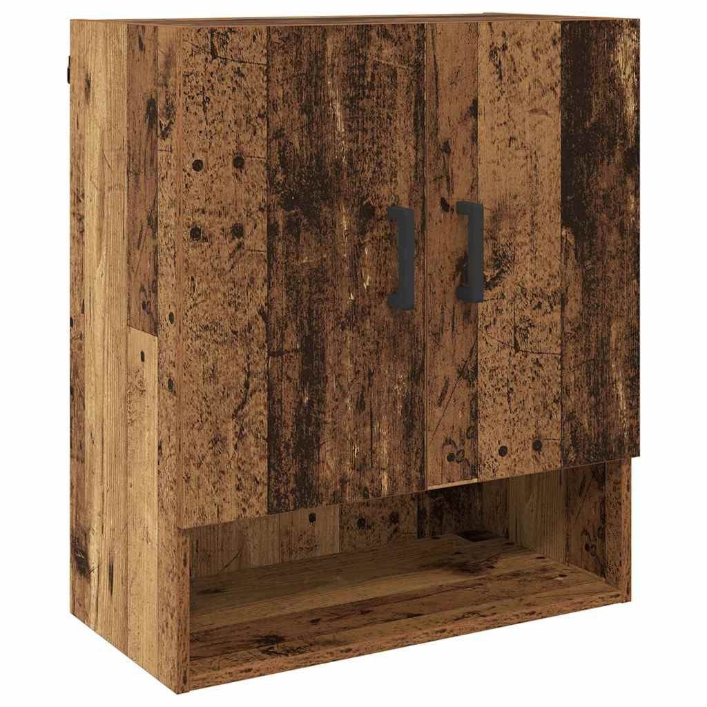 vidaXL Hängeschrank 60 x 31 x 70 cm Wandschrank Hängeschrank Wandmontiert Altholz 60x31x70