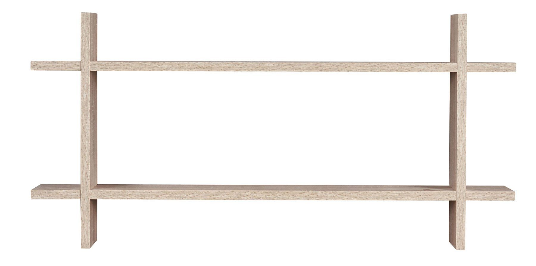 Levandeo® Wandregal, Regal BxH 98x48cm Holz Steckregal Sonoma Eiche Wandregal Bücherregal